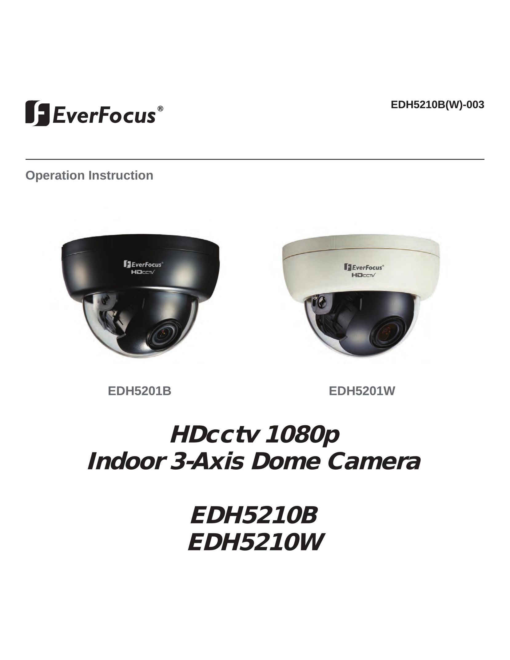 EverFocus EDH5210B Home Security System User Manual