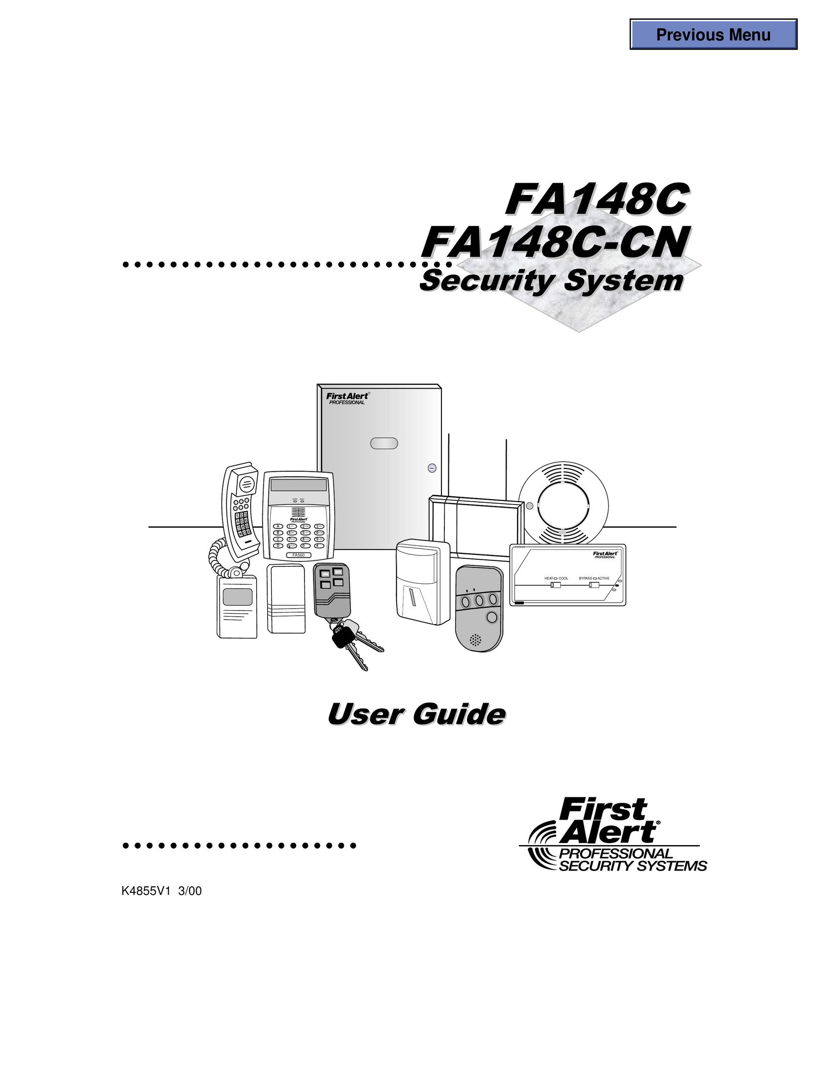 First Alert FA-148C-CN Home Security System User Manual
