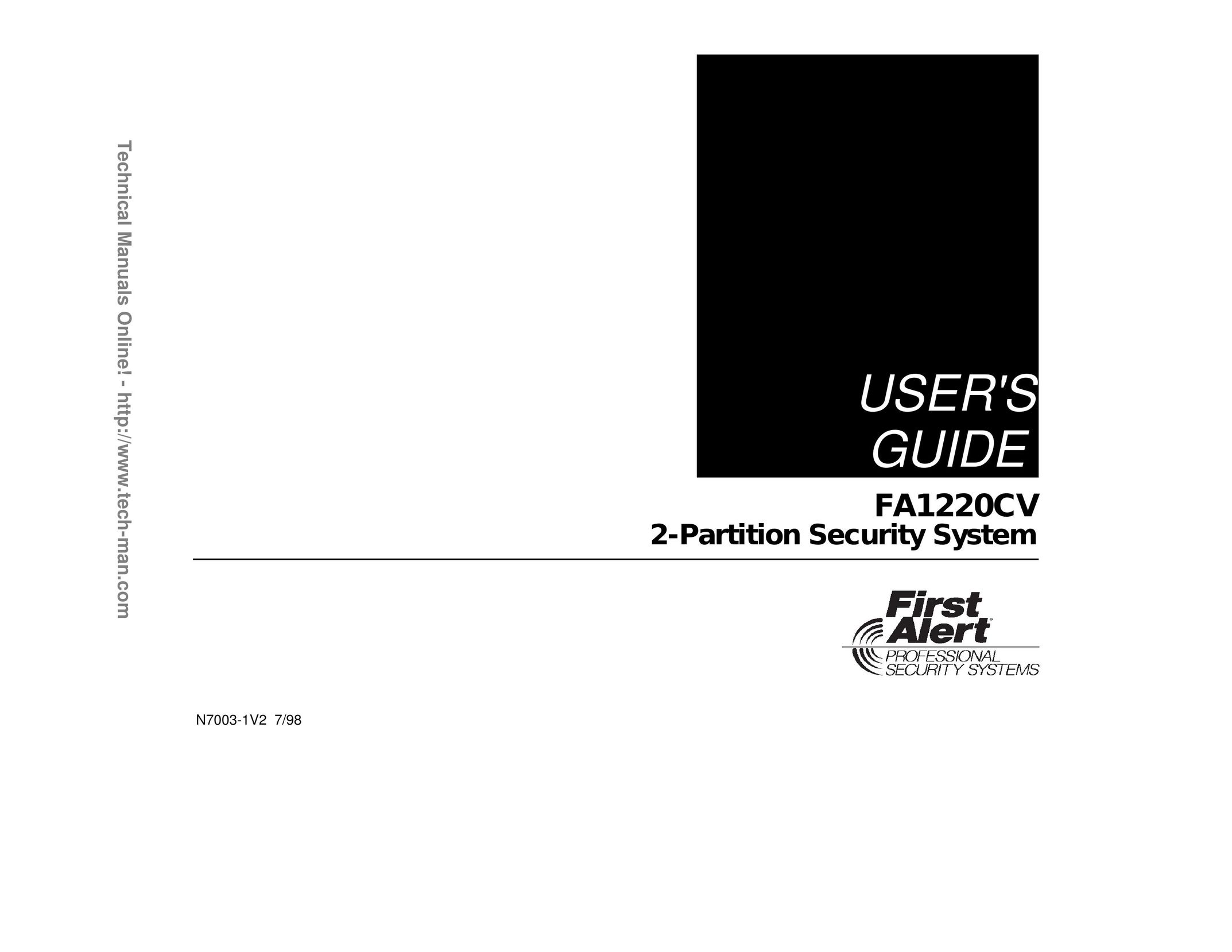 First Alert FA1220CV Home Security System User Manual