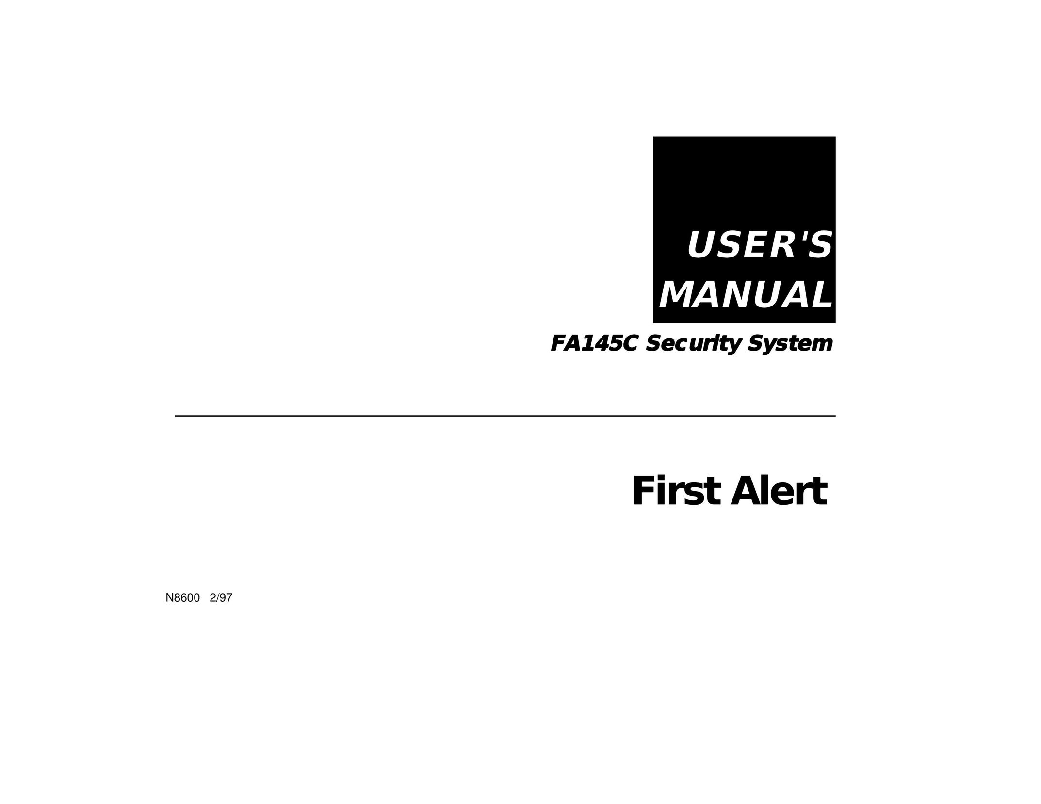 First Alert FA145C Home Security System User Manual