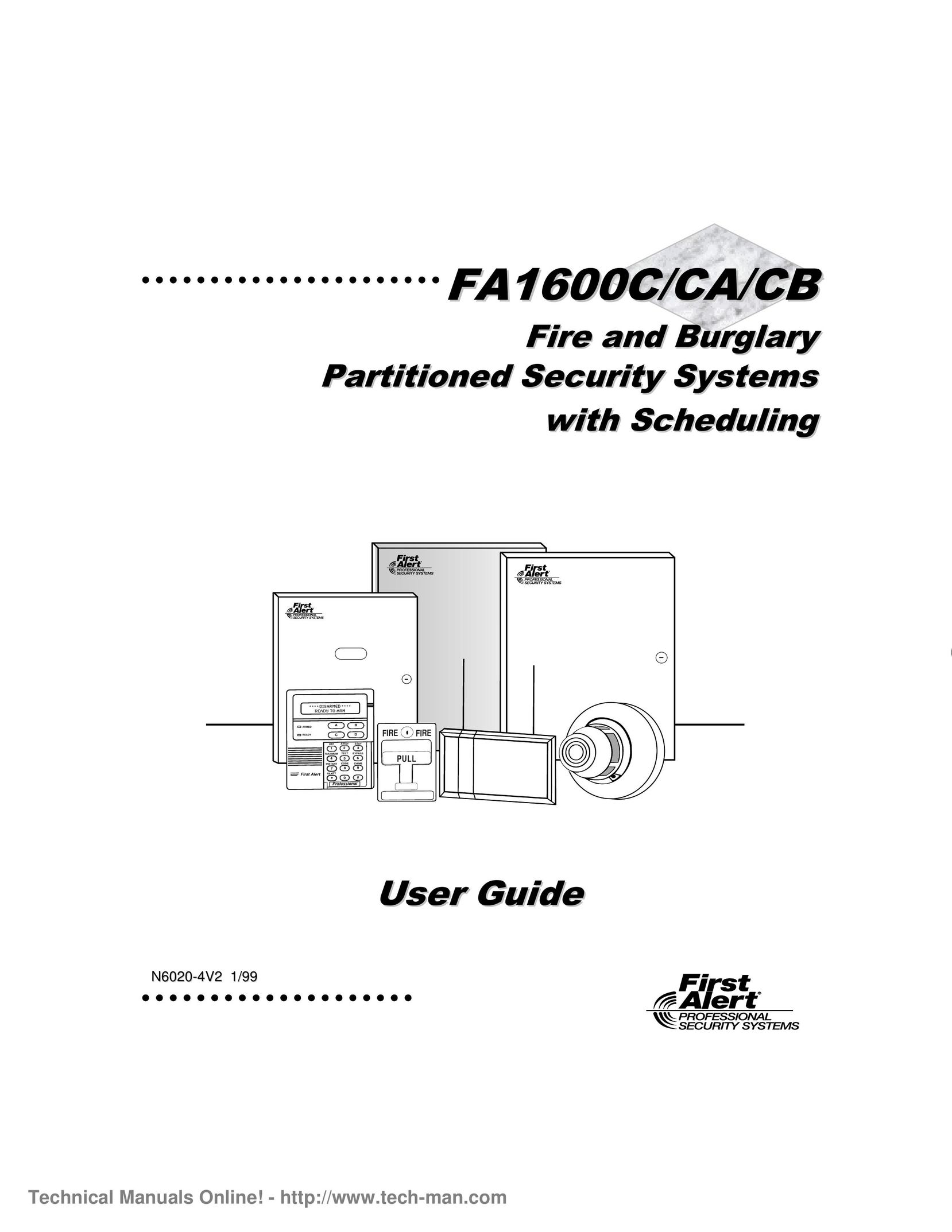 First Alert FA1600C/CA/CB Home Security System User Manual