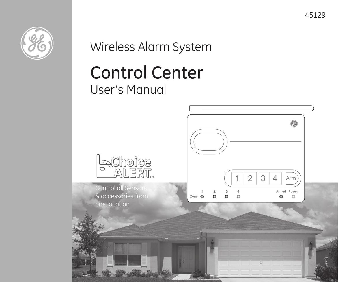GE 45129 Home Security System User Manual