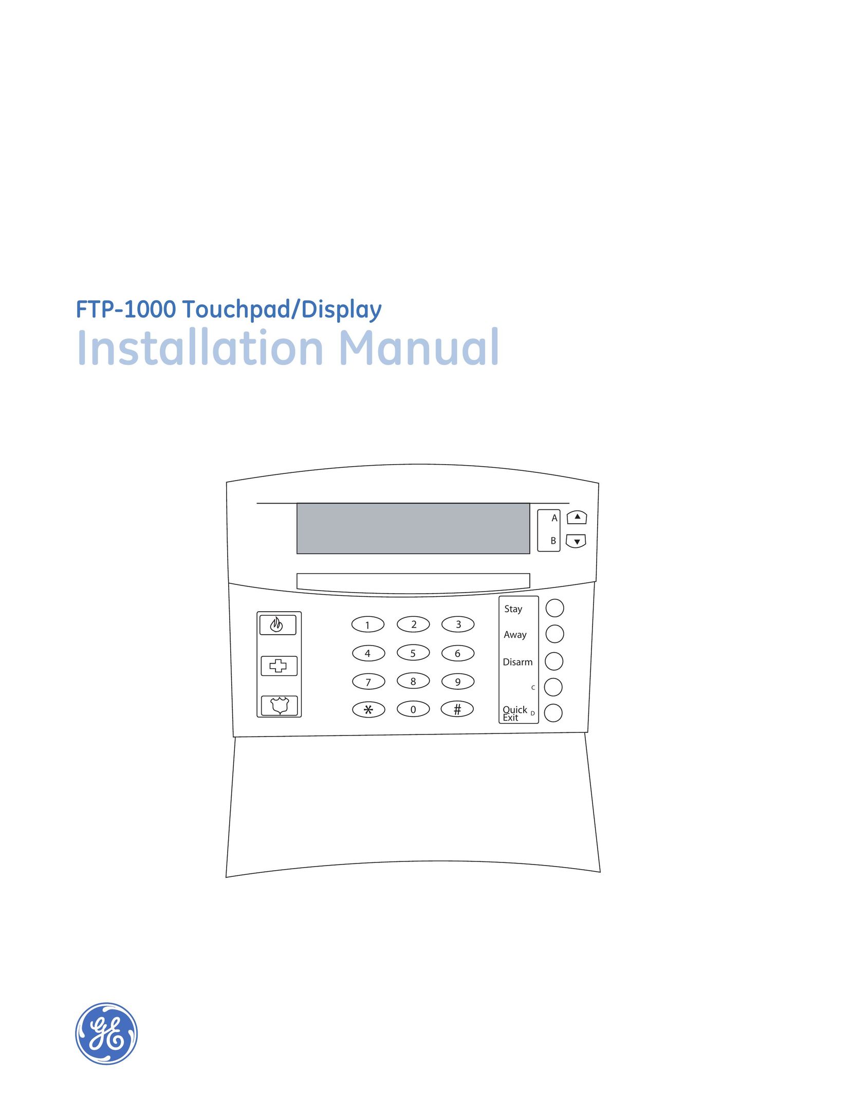 GE FTP-1000 Home Security System User Manual