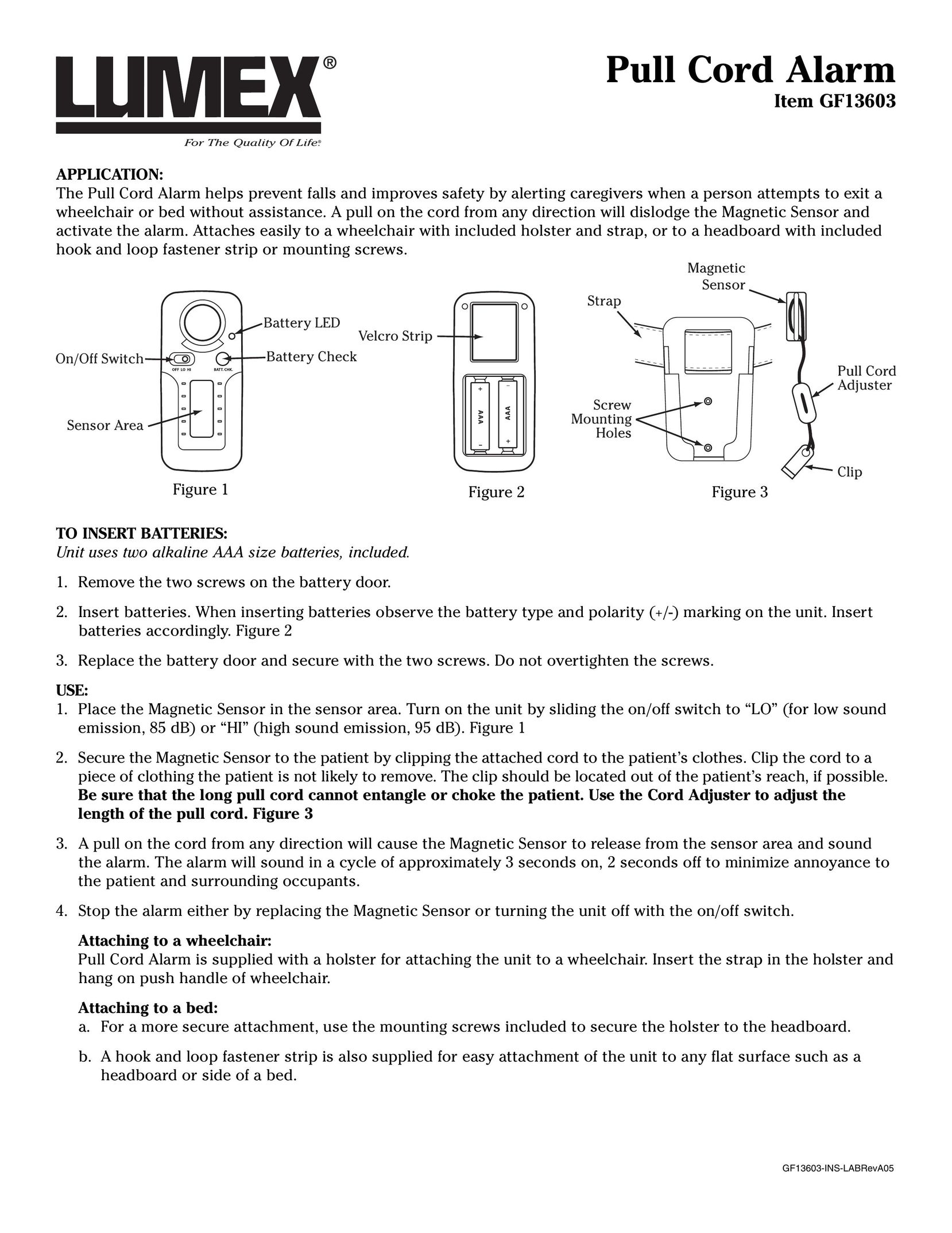Graham Field GF13603 Home Security System User Manual