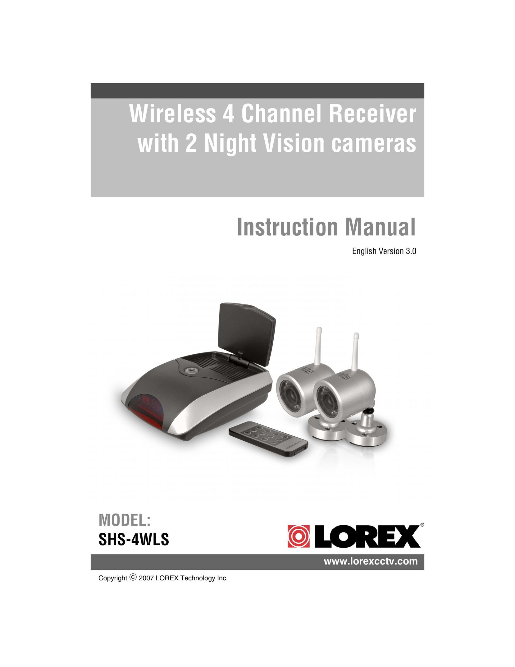 LOREX Technology SHS-4WLS Home Security System User Manual