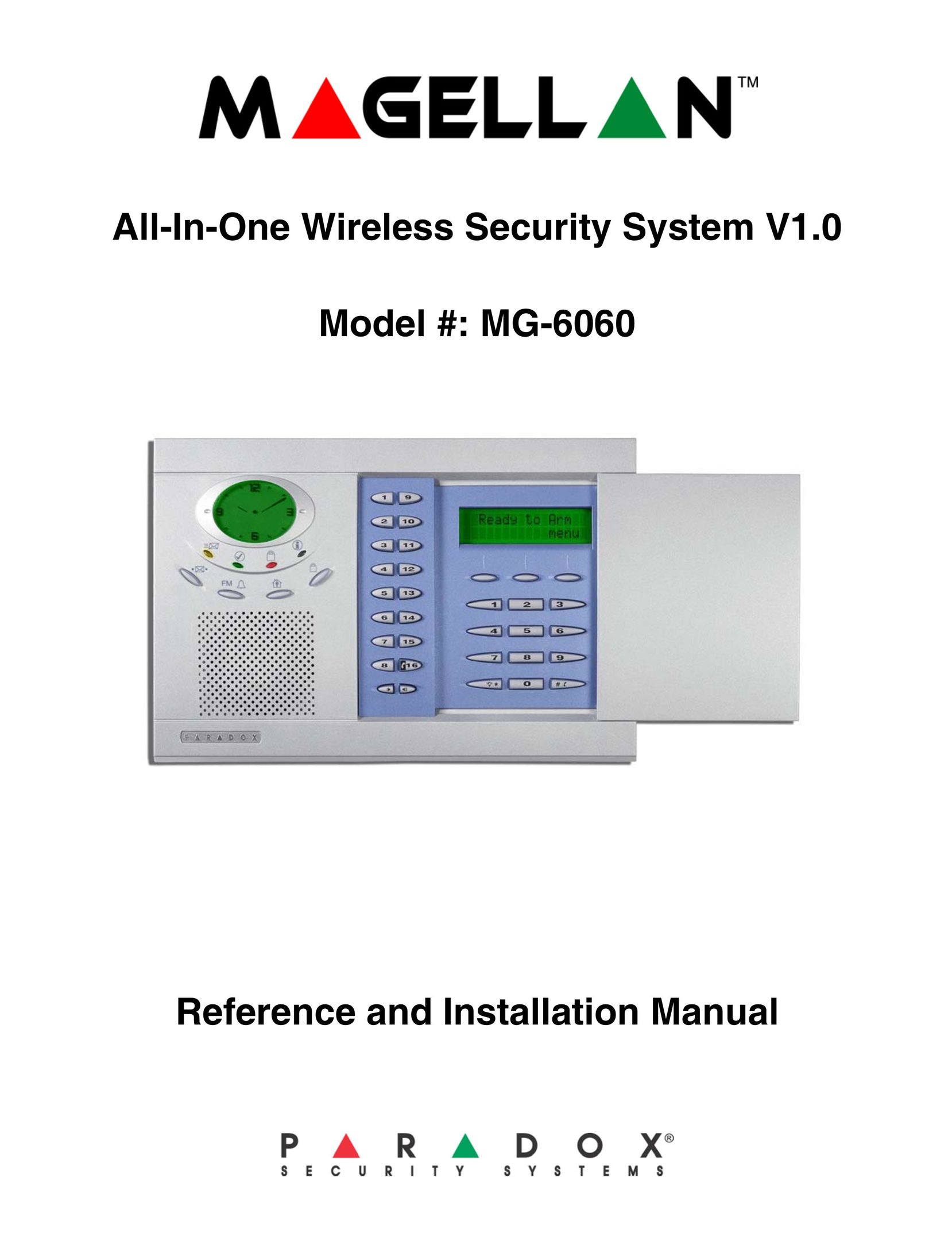 Magellan MG-6060 Home Security System User Manual