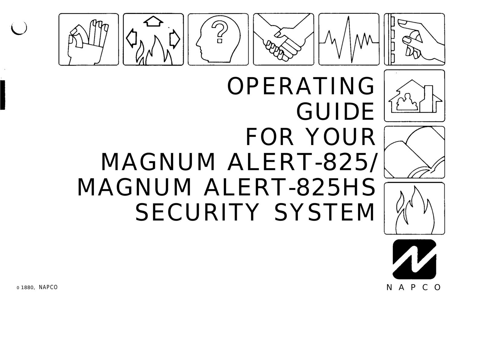 Napco Security Technologies 825HS Home Security System User Manual