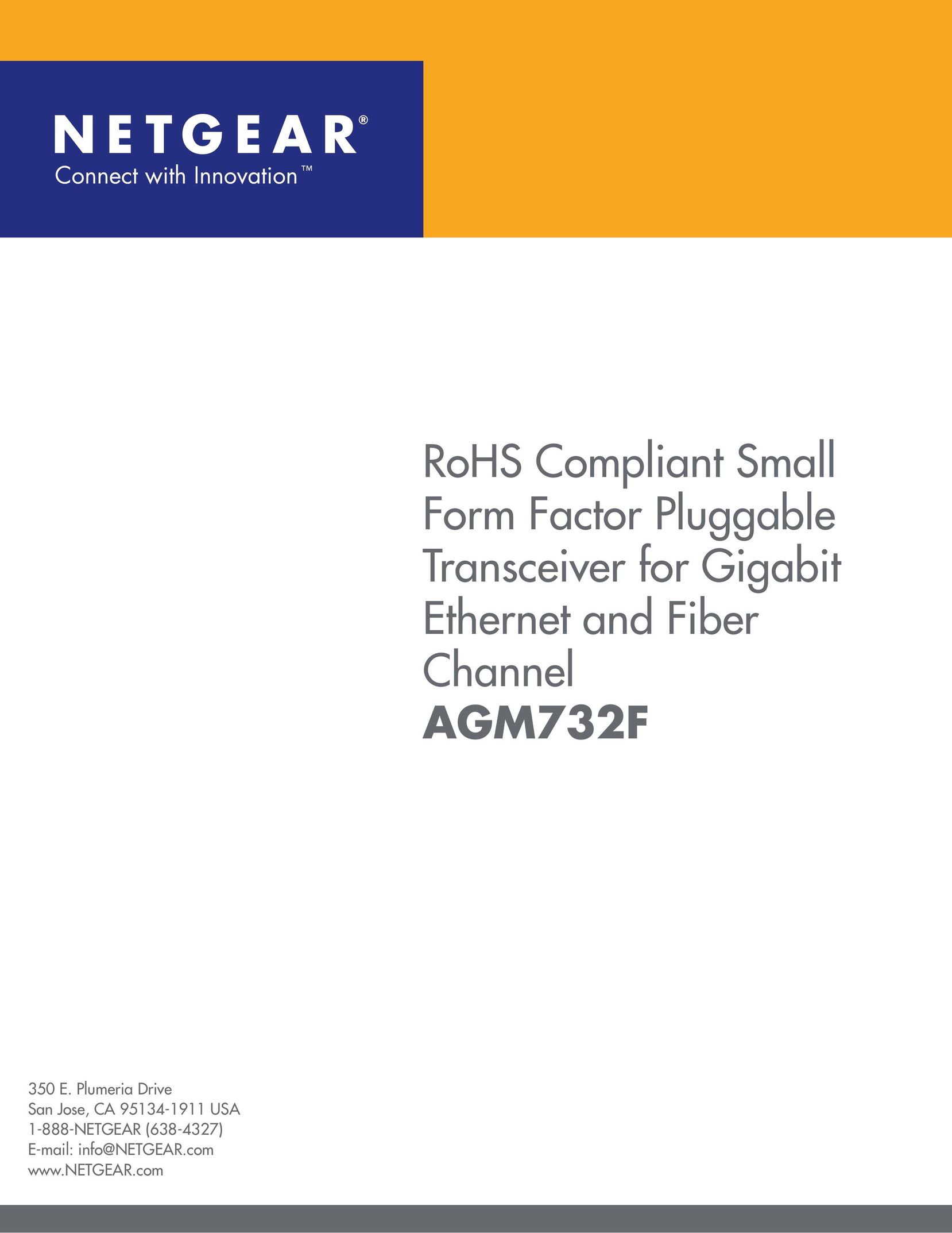 NETGEAR AGM732F Home Security System User Manual
