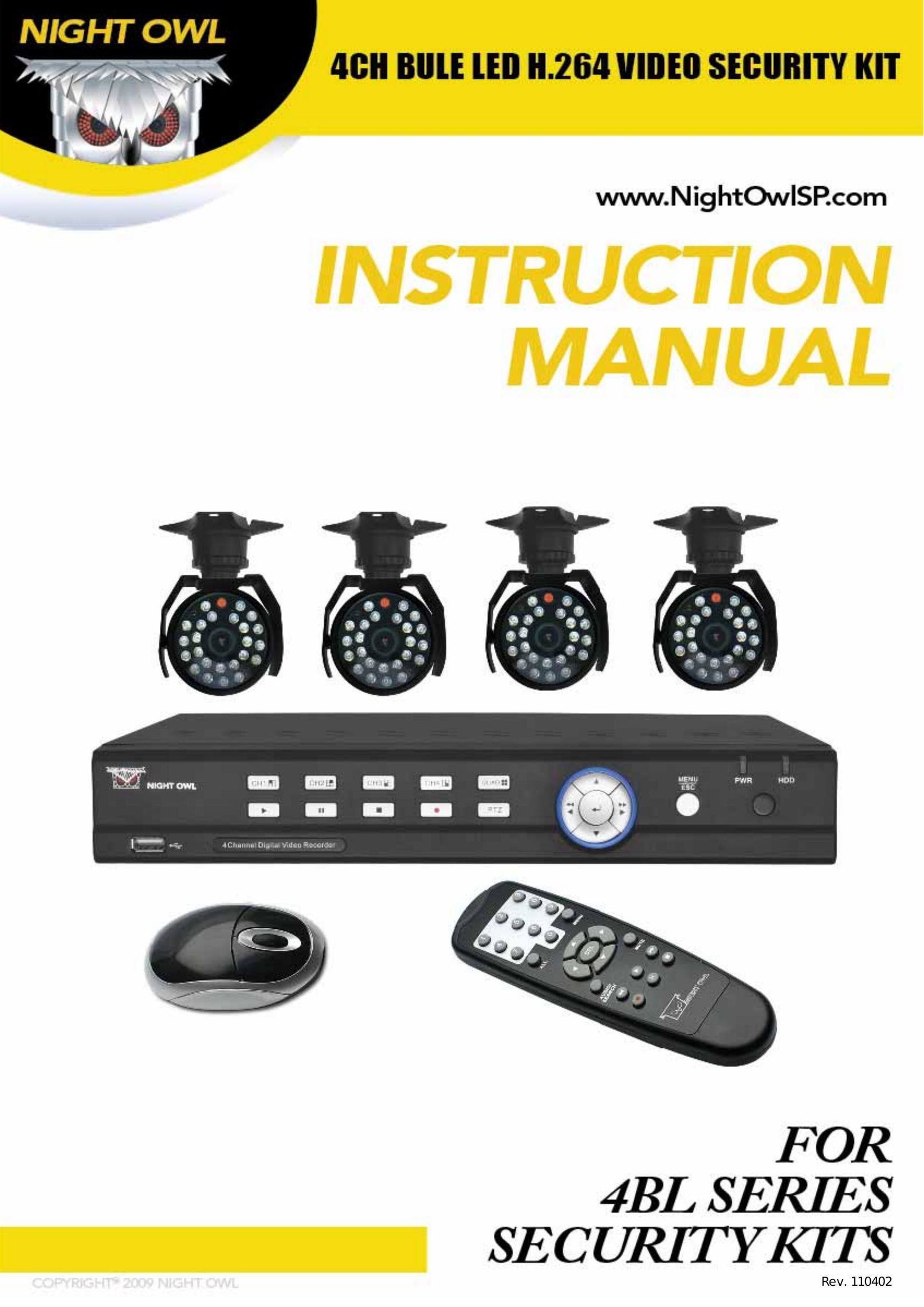 Night Owl Optics 4BL Home Security System User Manual