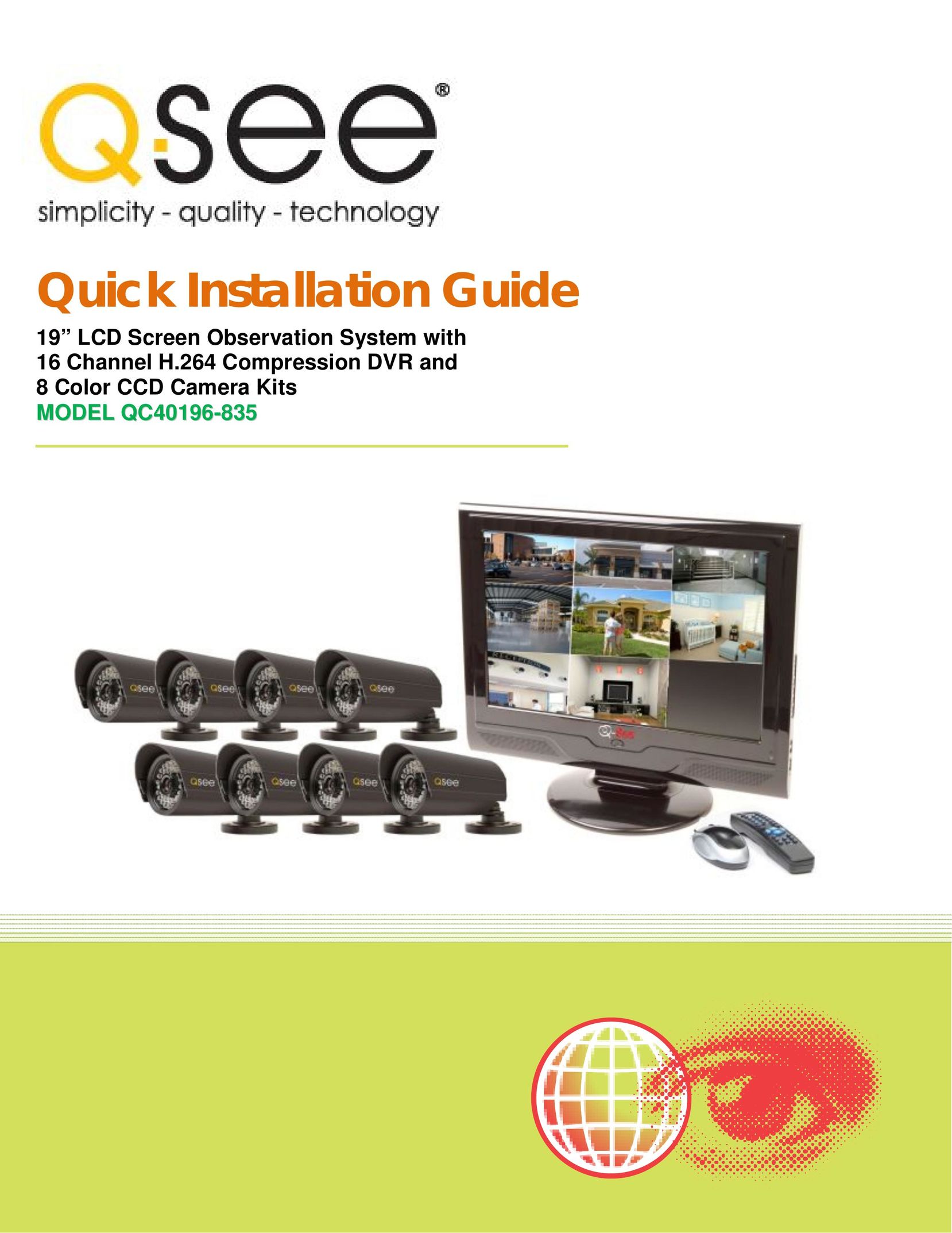 Q-See QC40196-835 Home Security System User Manual