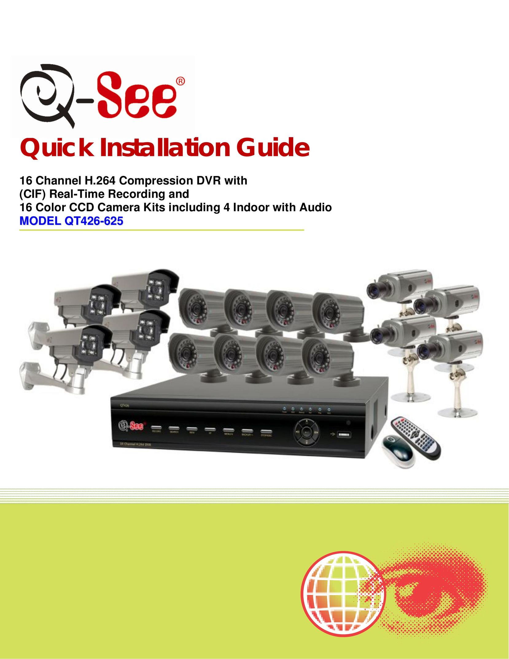 Q-See QT426-625 Home Security System User Manual
