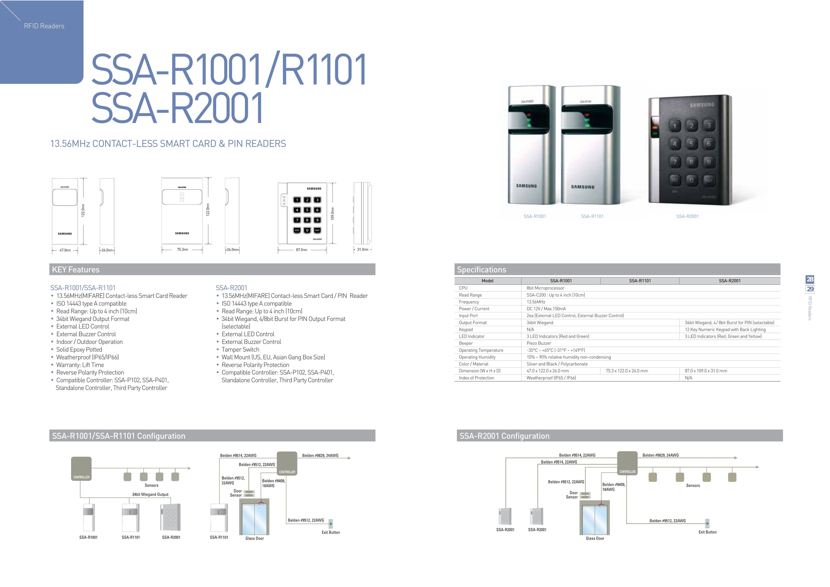 Samsung SSA-R1001 Home Security System User Manual