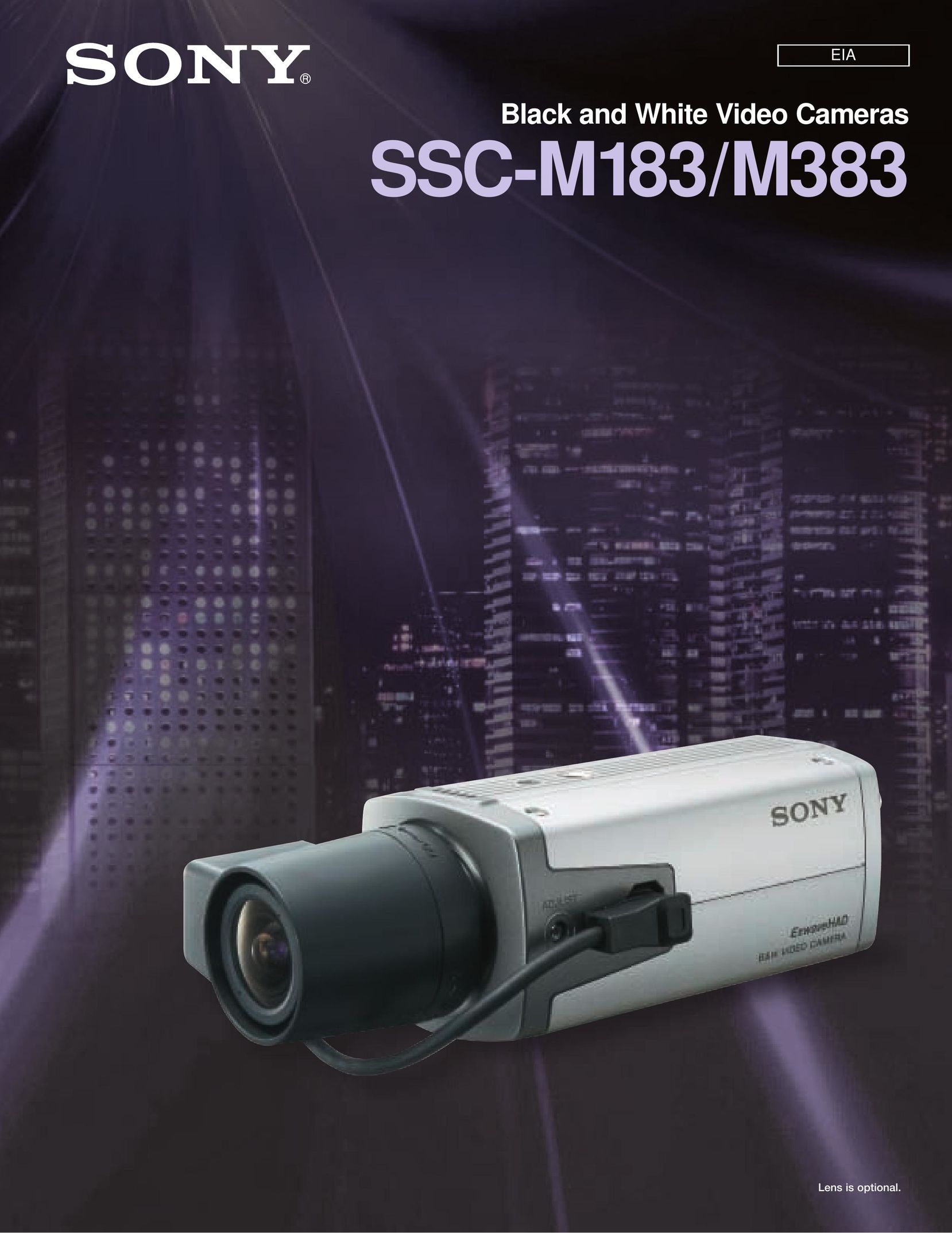 Sony Ssc-M383 Home Security System User Manual