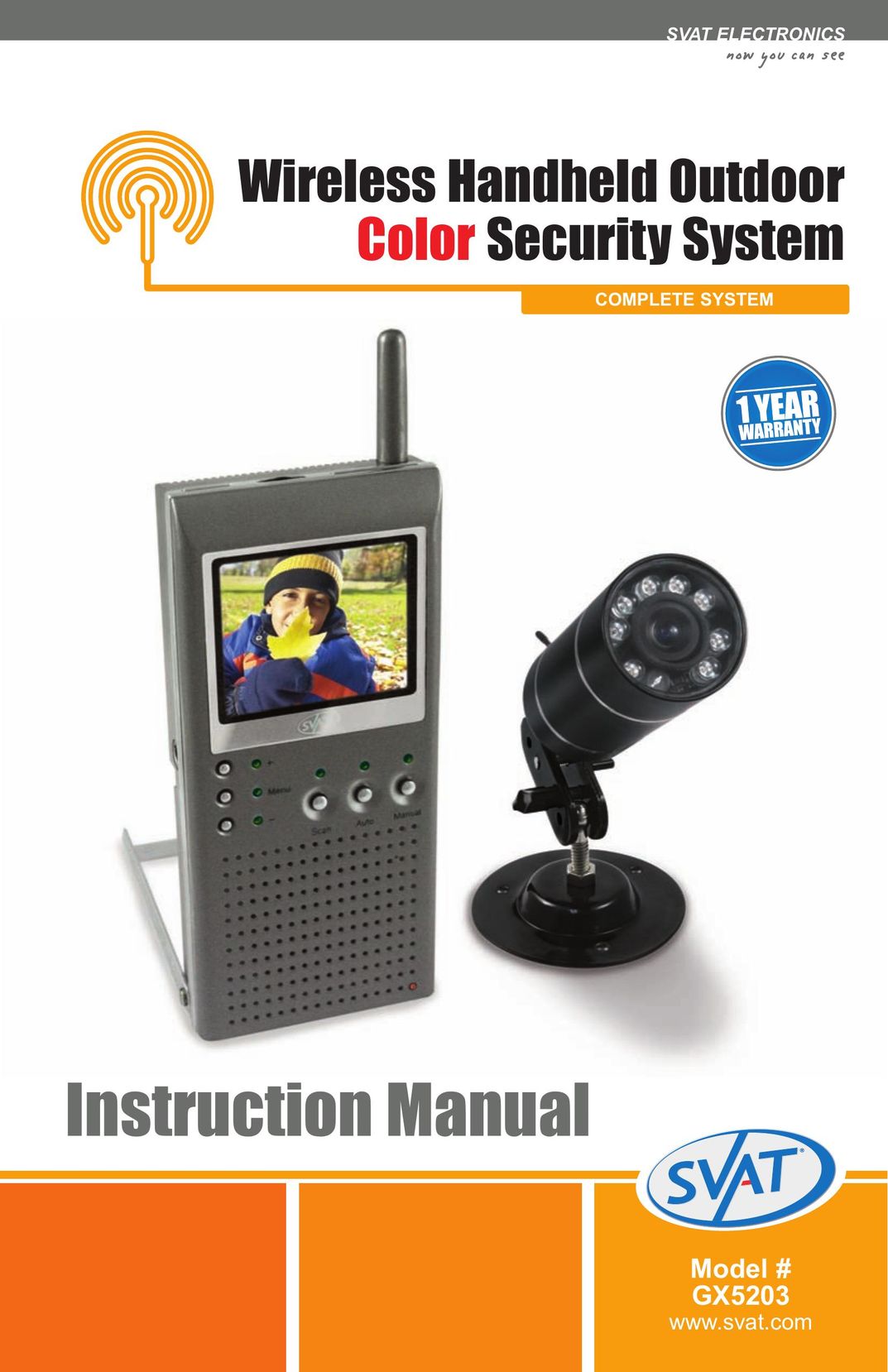 SVAT Electronics GX5203 Home Security System User Manual