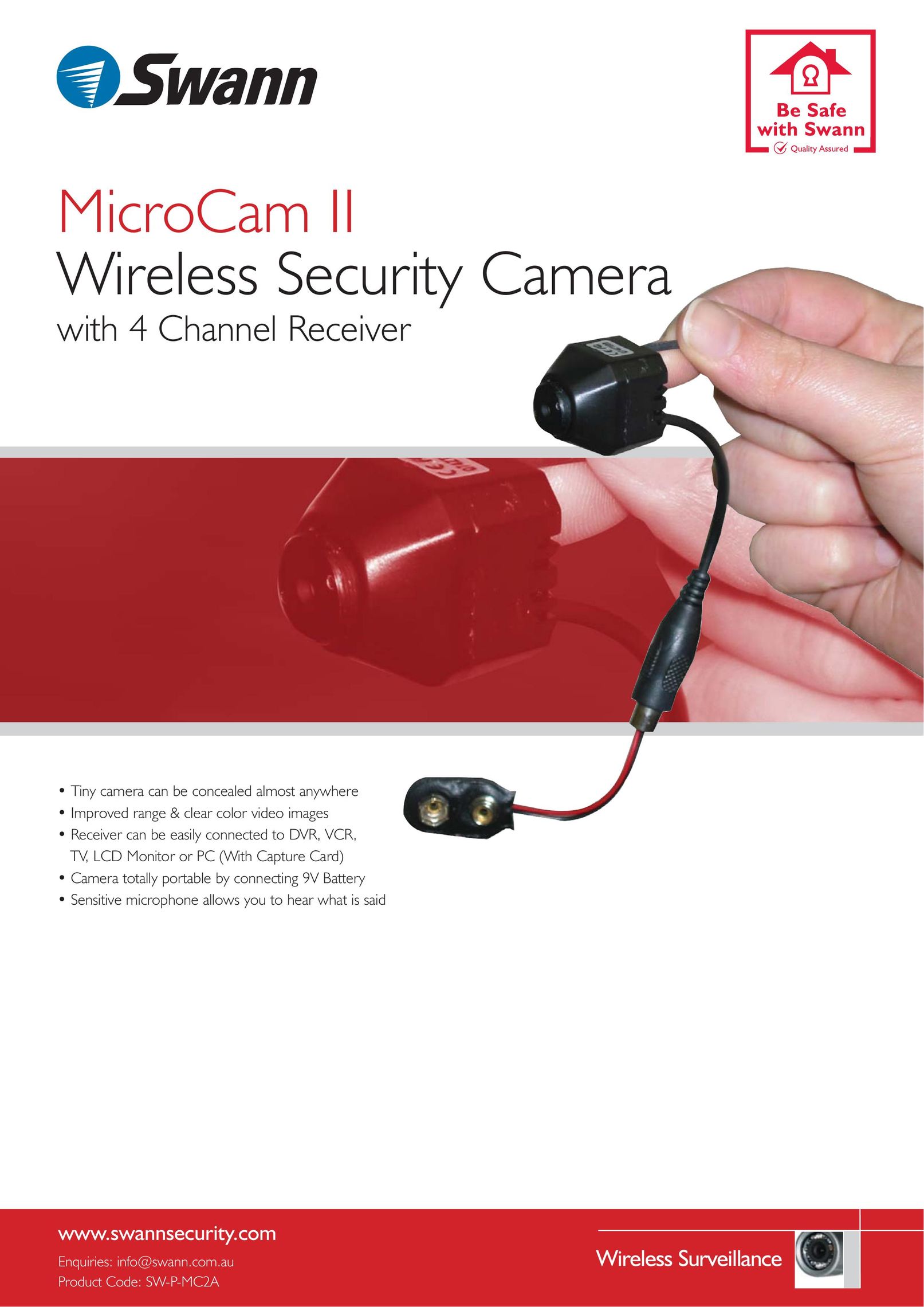 Swann SW-P-MC2A Home Security System User Manual
