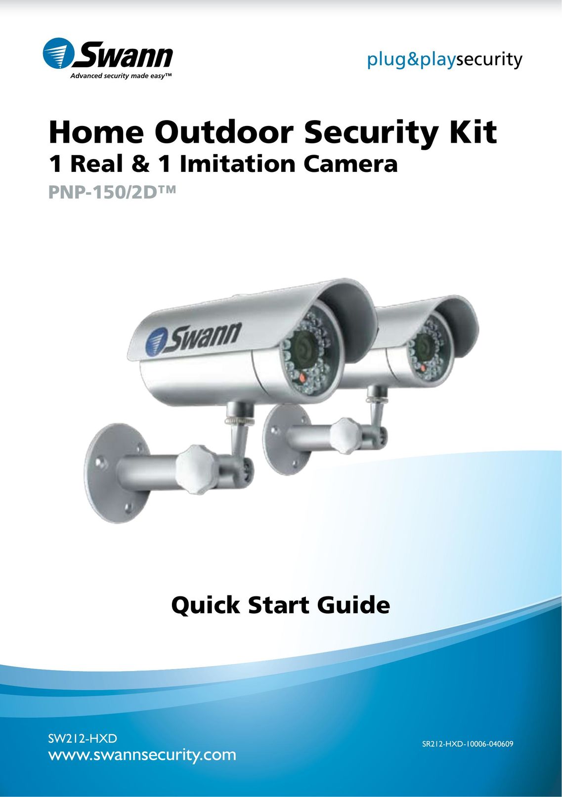 Swann SW212-HXD Home Security System User Manual