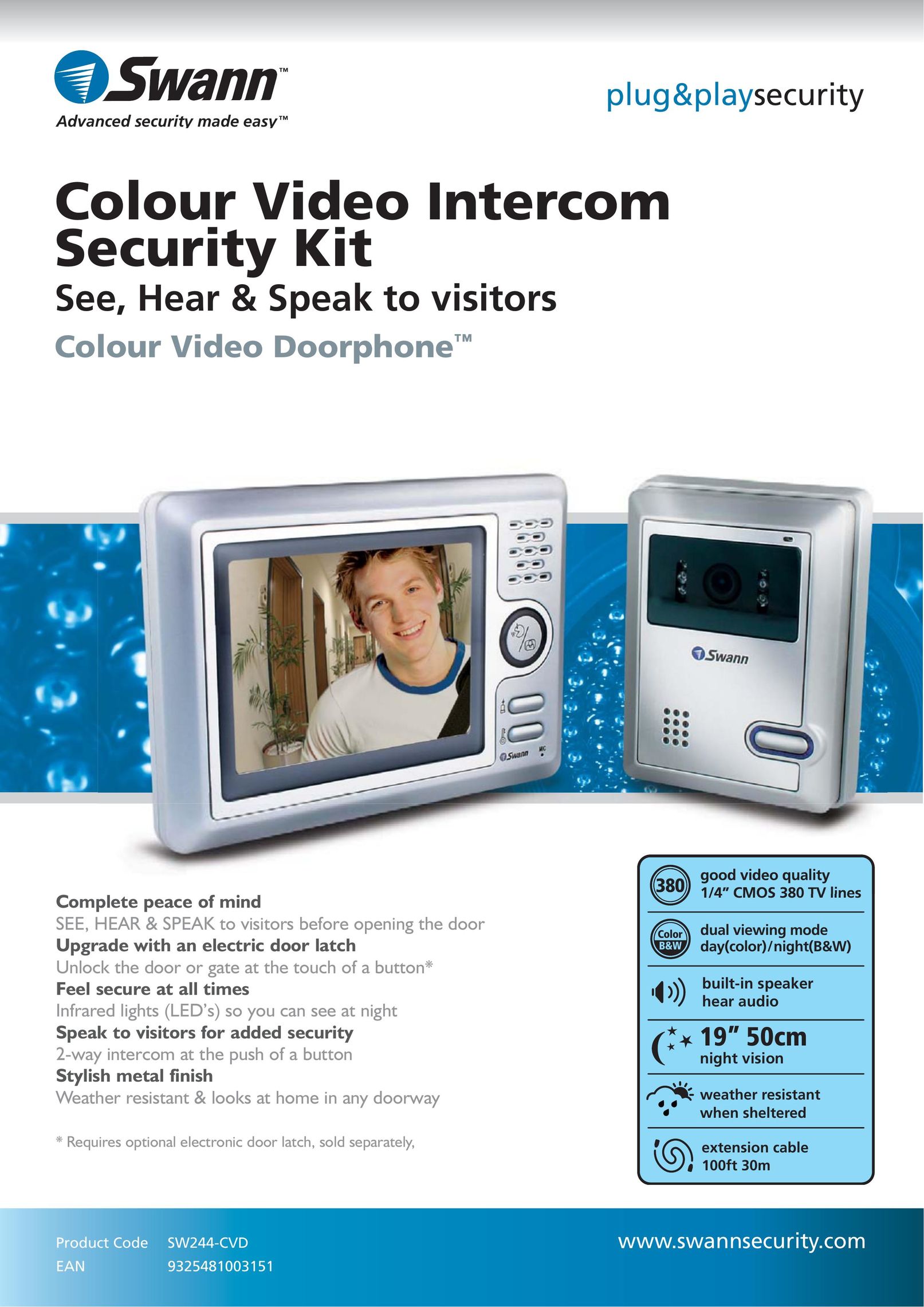 Swann SW244-CVD Home Security System User Manual