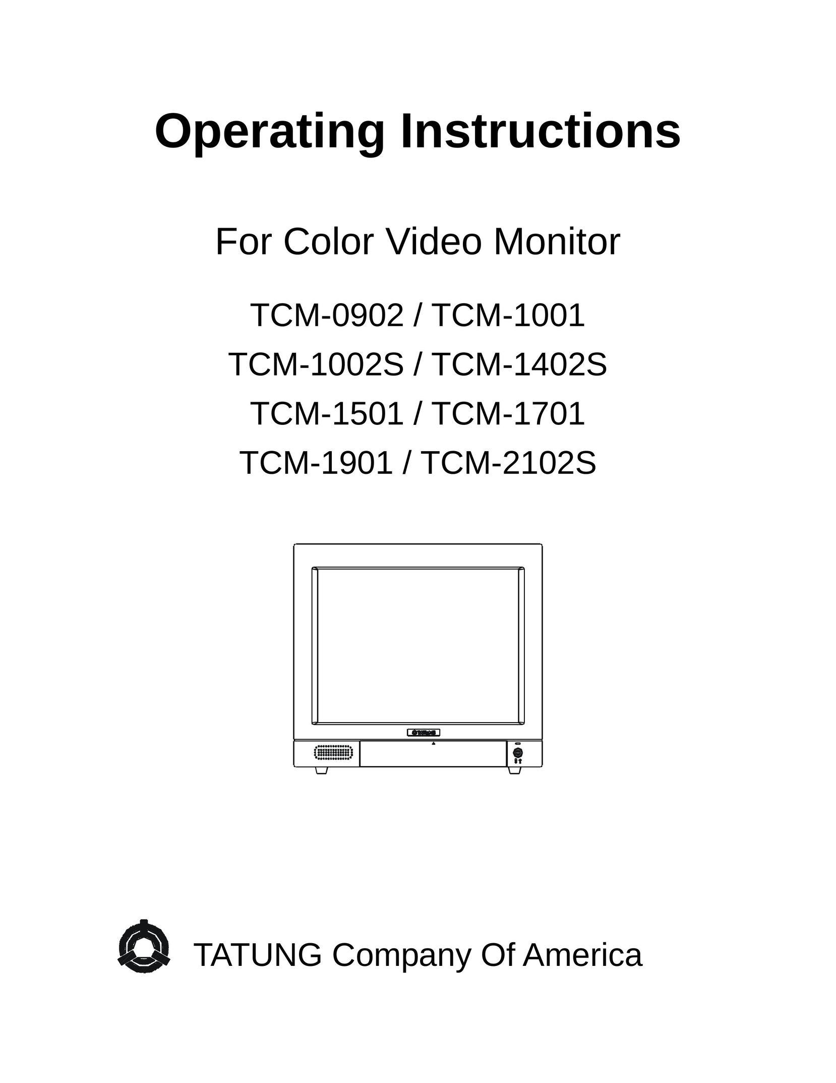 Tatung Tcm-1501 Home Security System User Manual