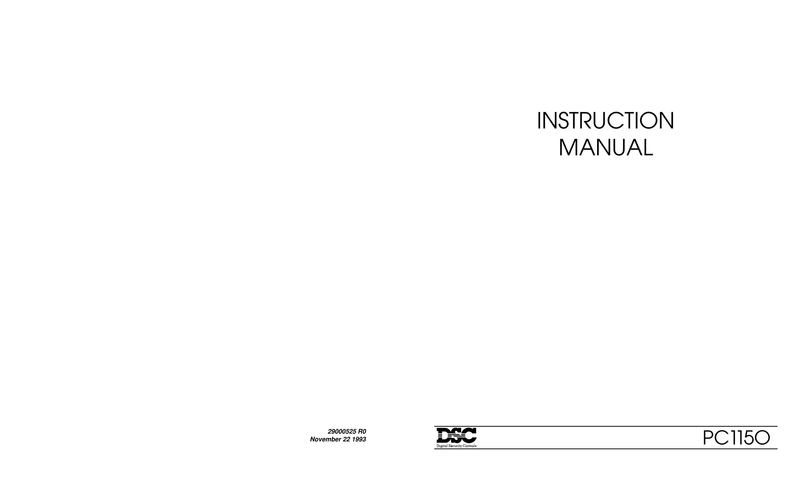 Tyco PC1150 Home Security System User Manual