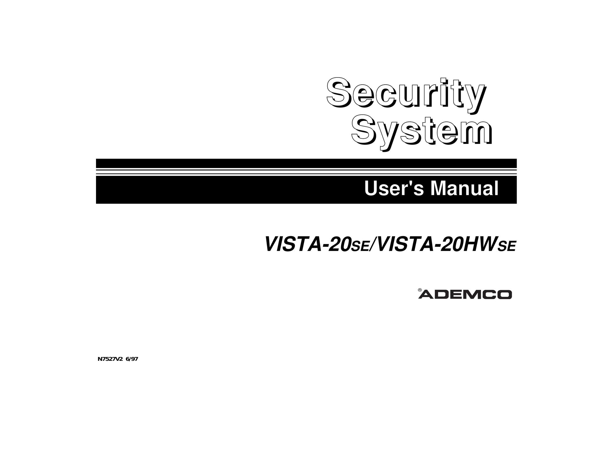 Vista VISTA-20SE Home Security System User Manual