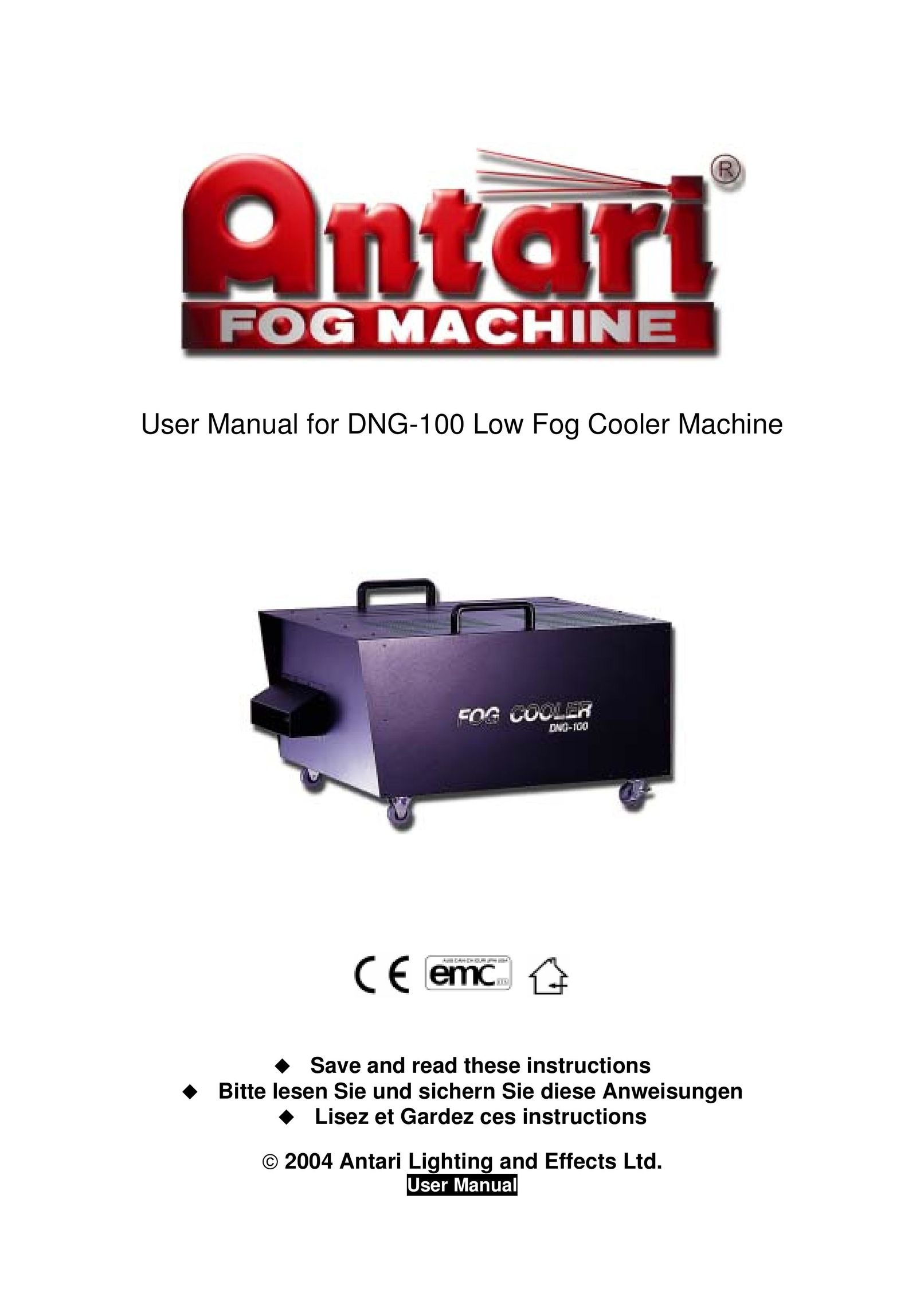 Antari Lighting and Effects DNG-100 Humidifier User Manual