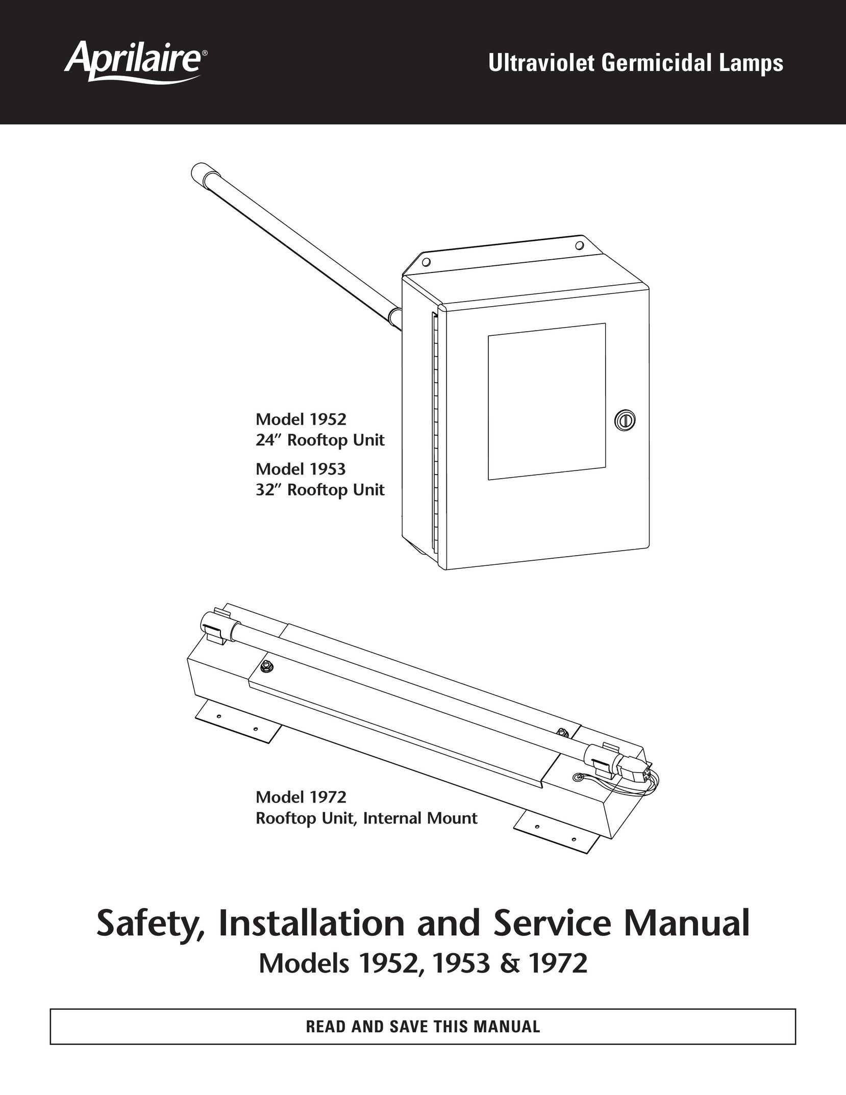 Aprilaire 1953 & 1972 Humidifier User Manual