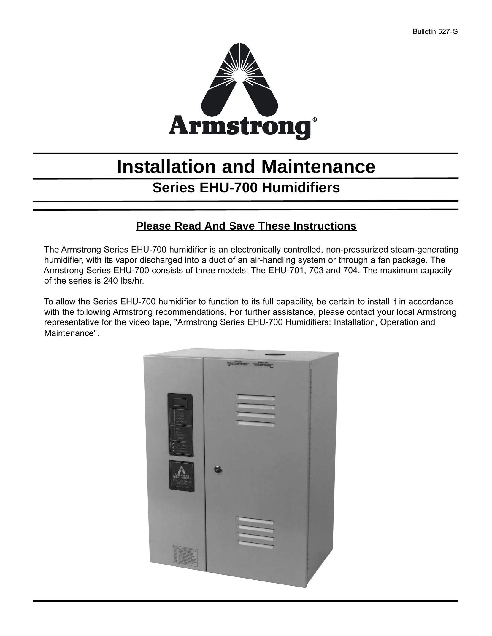 Armstrong World Industries EHU-701 Humidifier User Manual