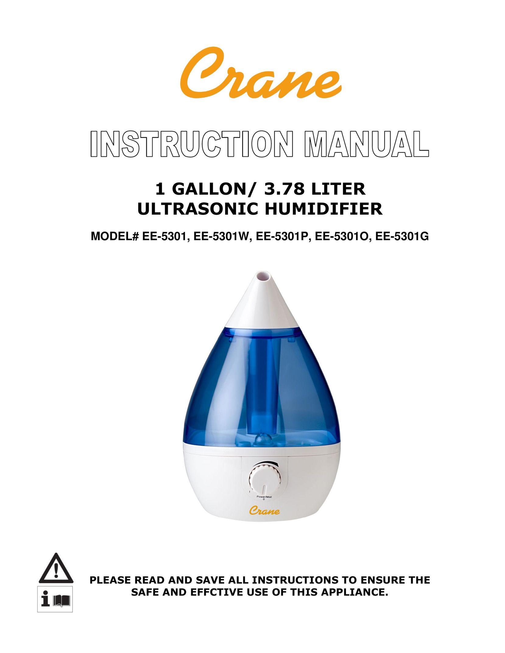 Crane EE-5301W Humidifier User Manual