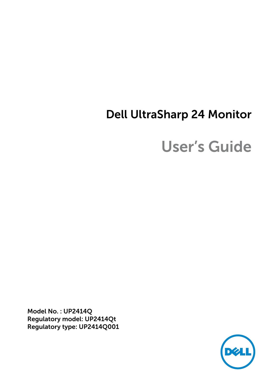 Dell UP2414Q Humidifier User Manual