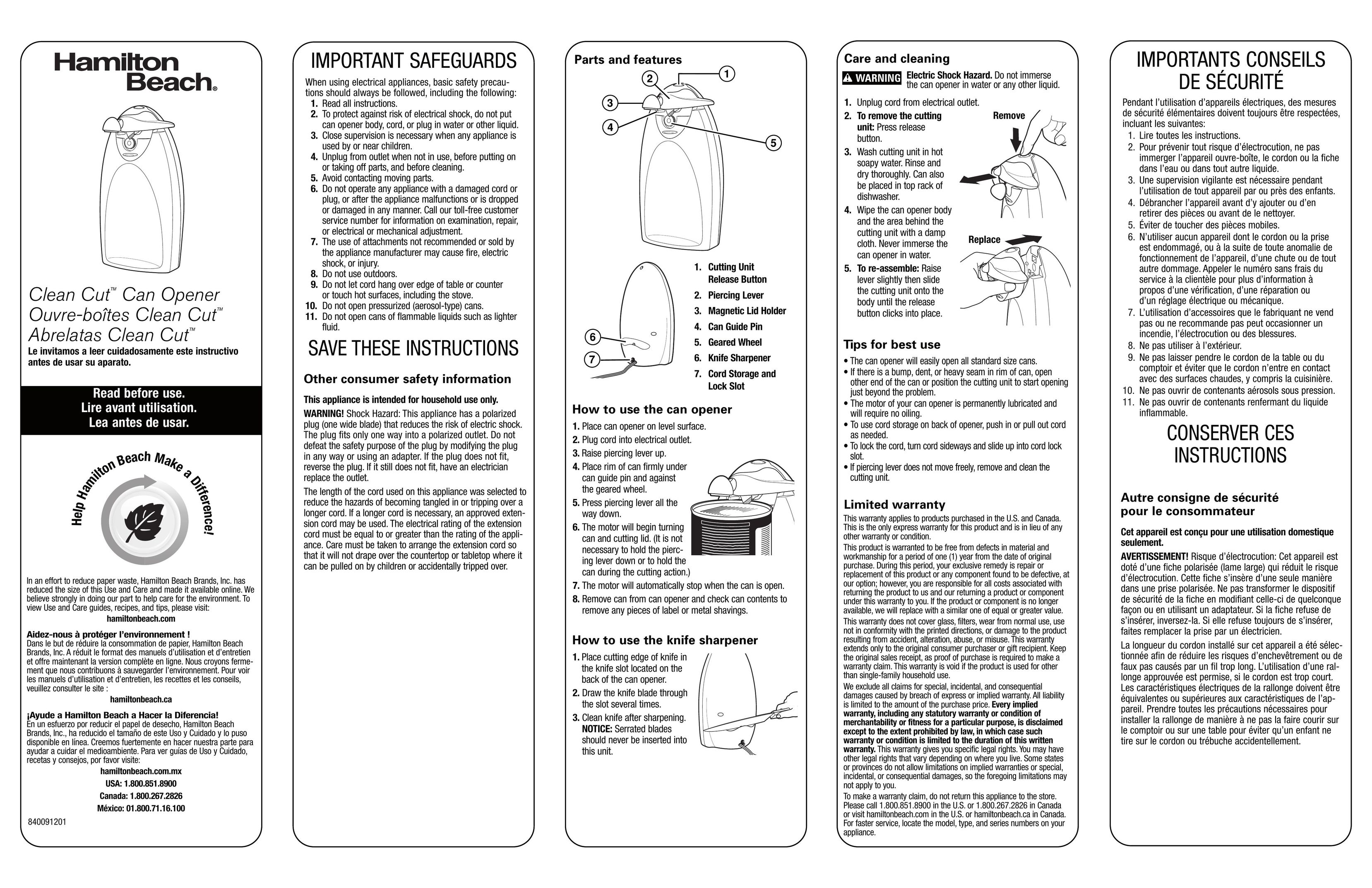 Hamilton Beach 76375 Humidifier User Manual