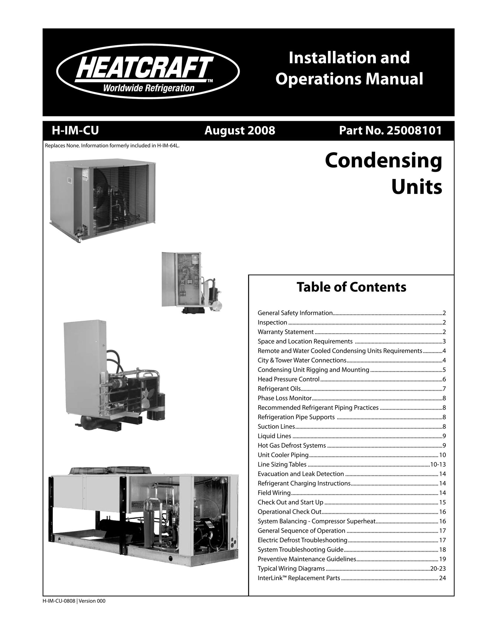 Heatcraft Refrigeration Products H-IM-CU Humidifier User Manual