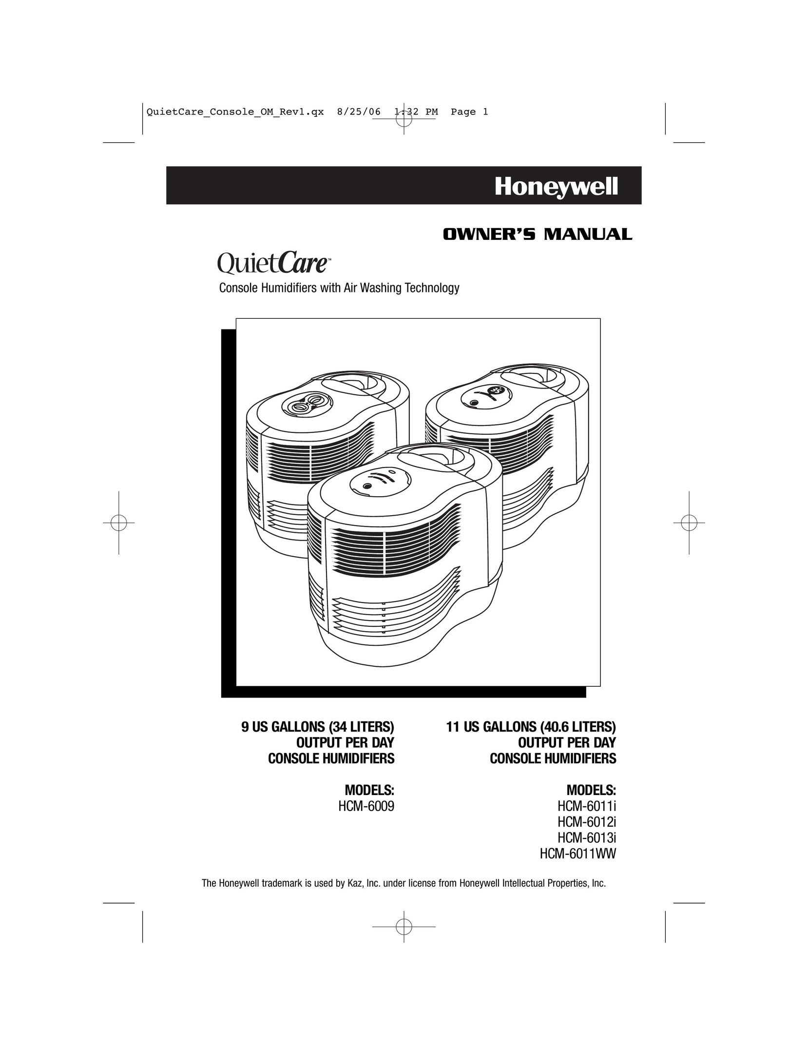 Honeywell HCM-6009 Humidifier User Manual