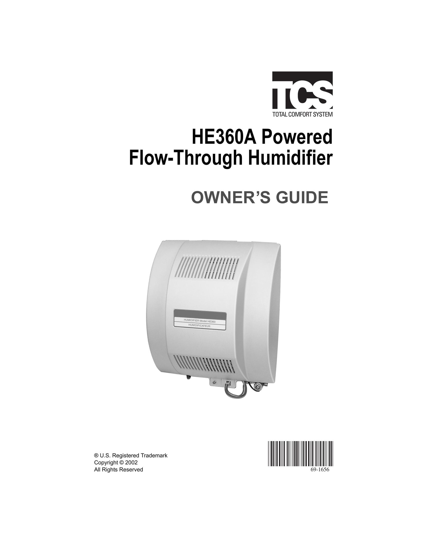 Honeywell HE360A Humidifier User Manual
