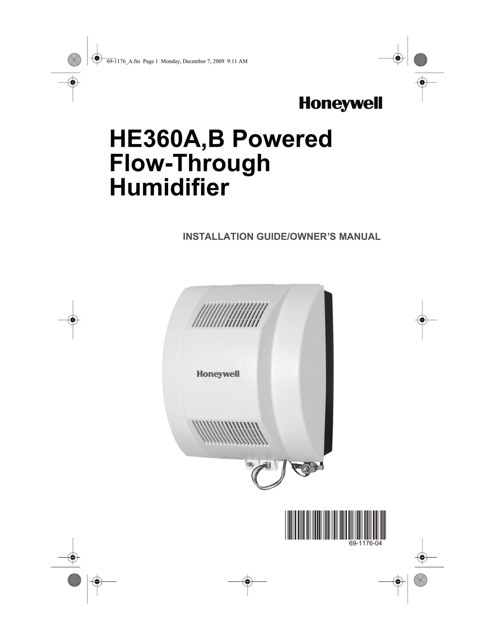 Honeywell HE360A Humidifier User Manual