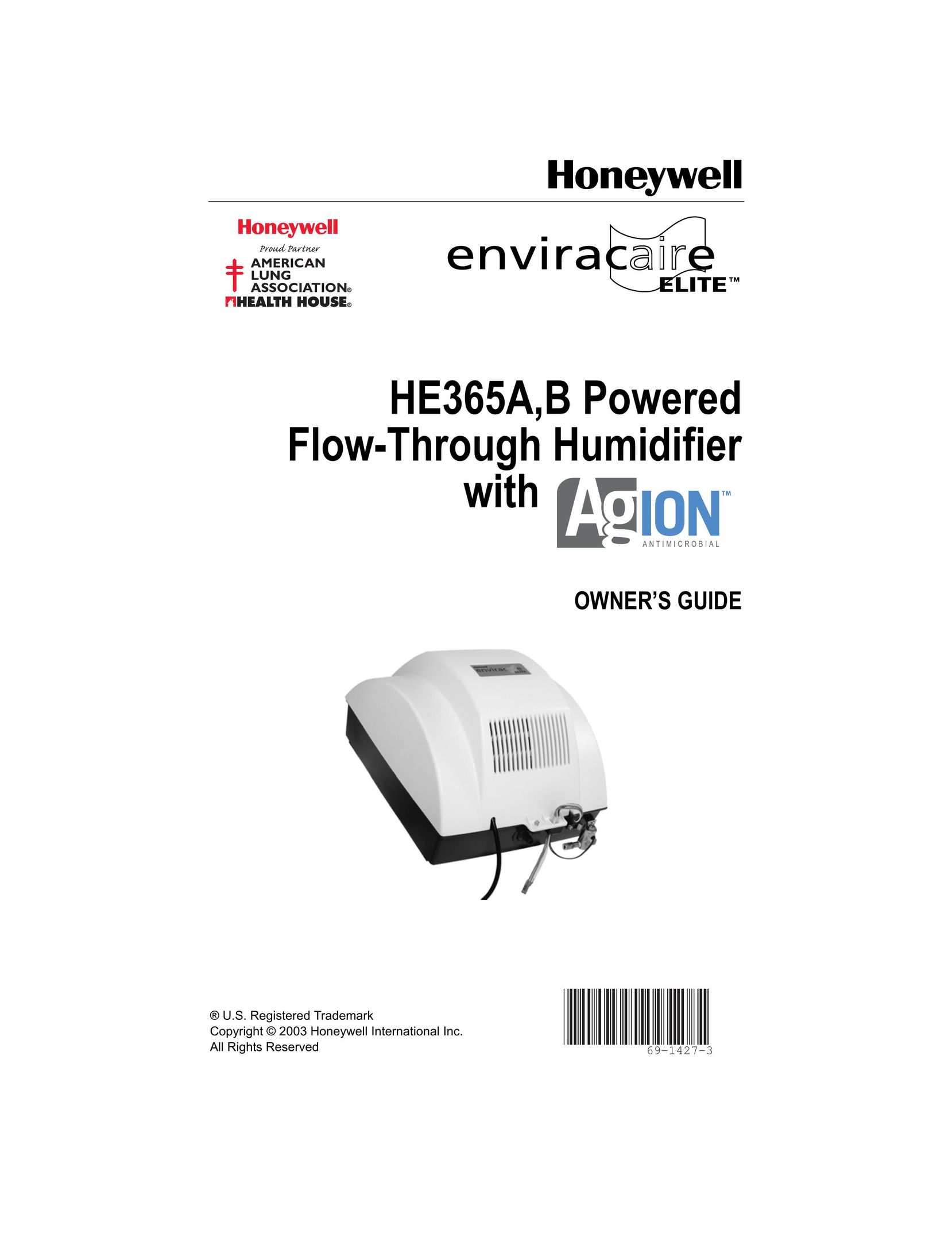 Honeywell HE365A Humidifier User Manual