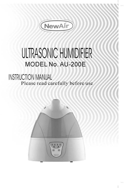 NewAir AU-200E Humidifier User Manual