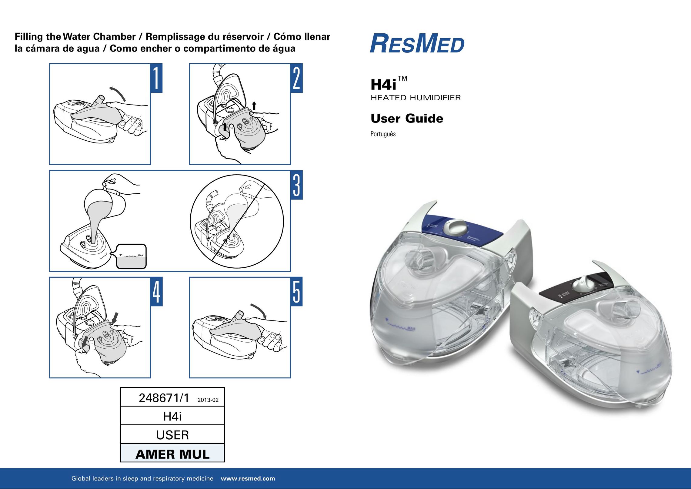 ResMed 248671 Humidifier User Manual