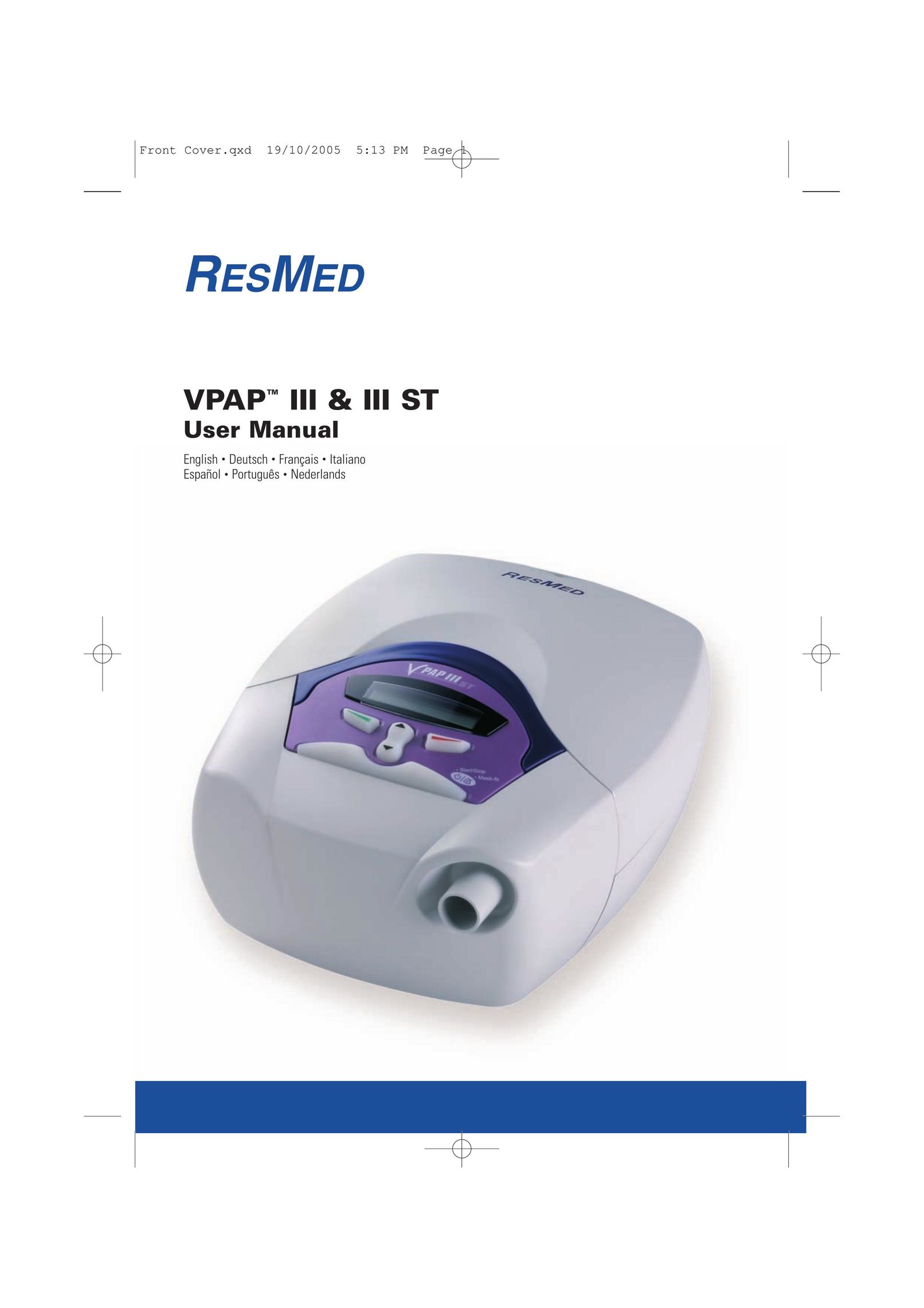 ResMed III & III ST Humidifier User Manual