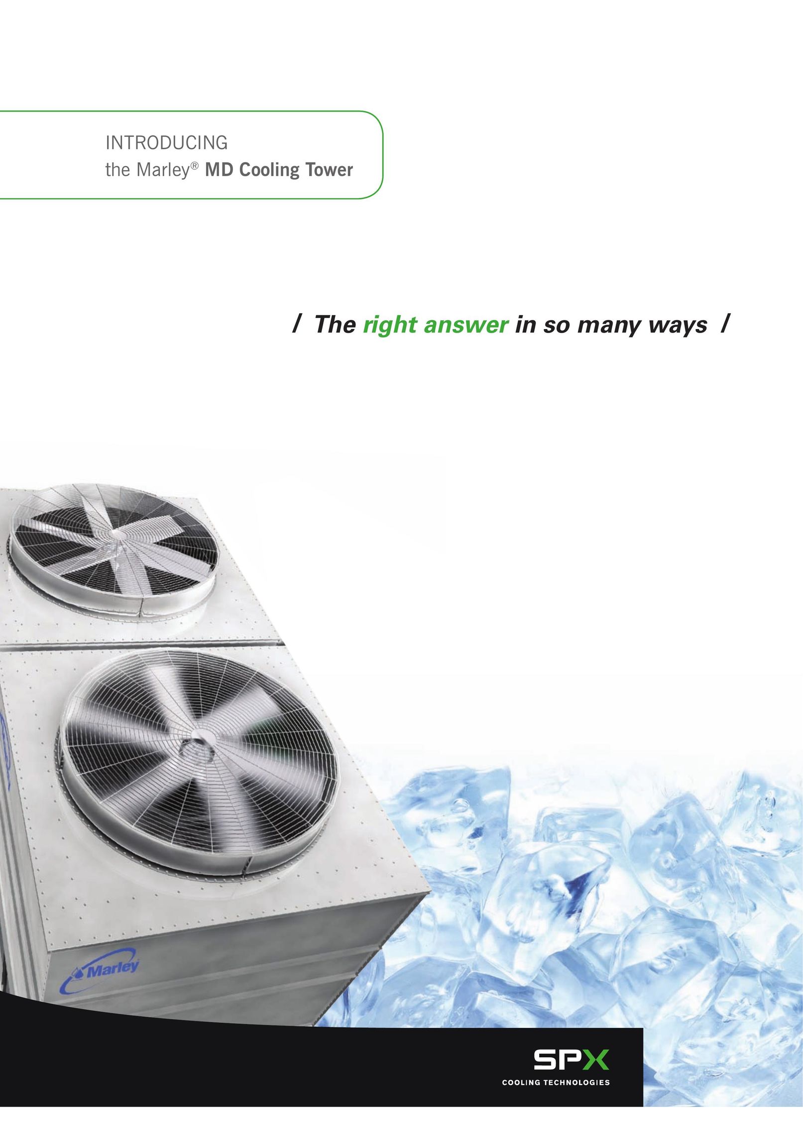 SPX Cooling Technologies MD-08F Humidifier User Manual