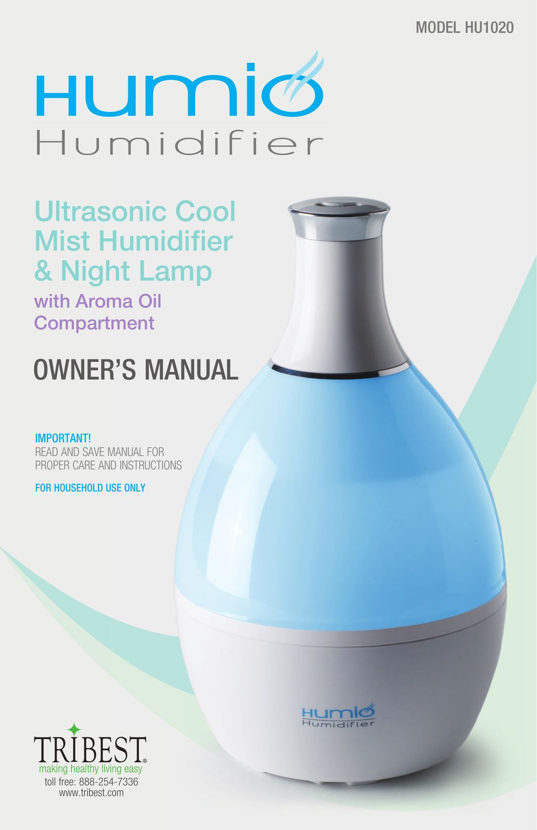Tribest HU1020 Humidifier User Manual