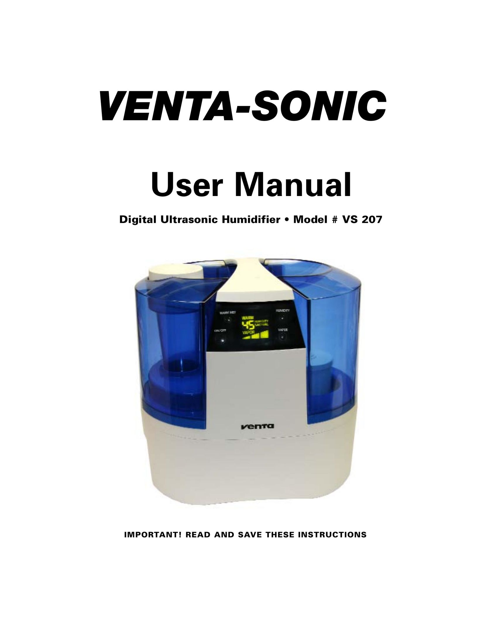 Venta Airwasher VS 207 Humidifier User Manual