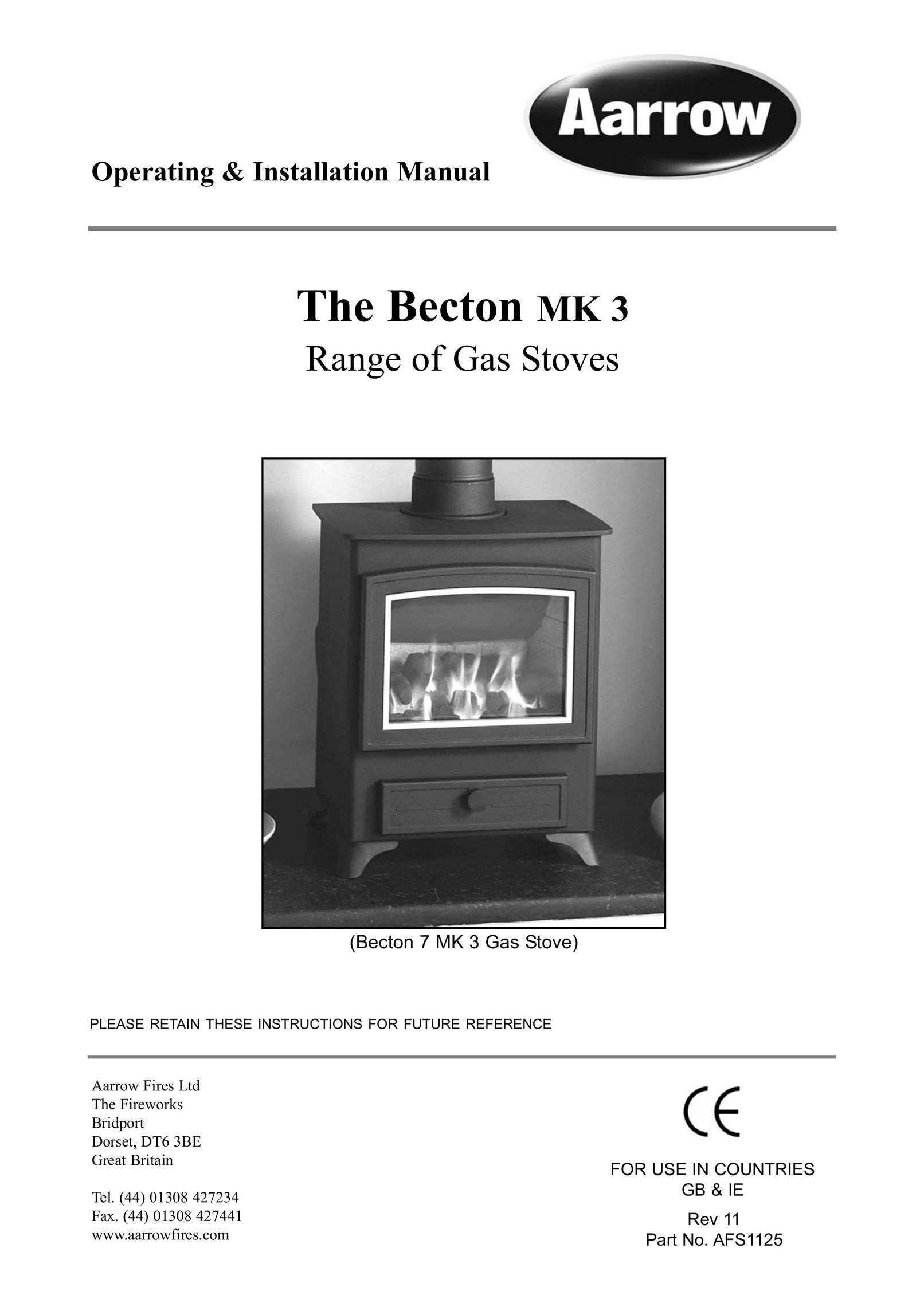 Aarrow Fires Becton 7 mk3 Indoor Fireplace User Manual