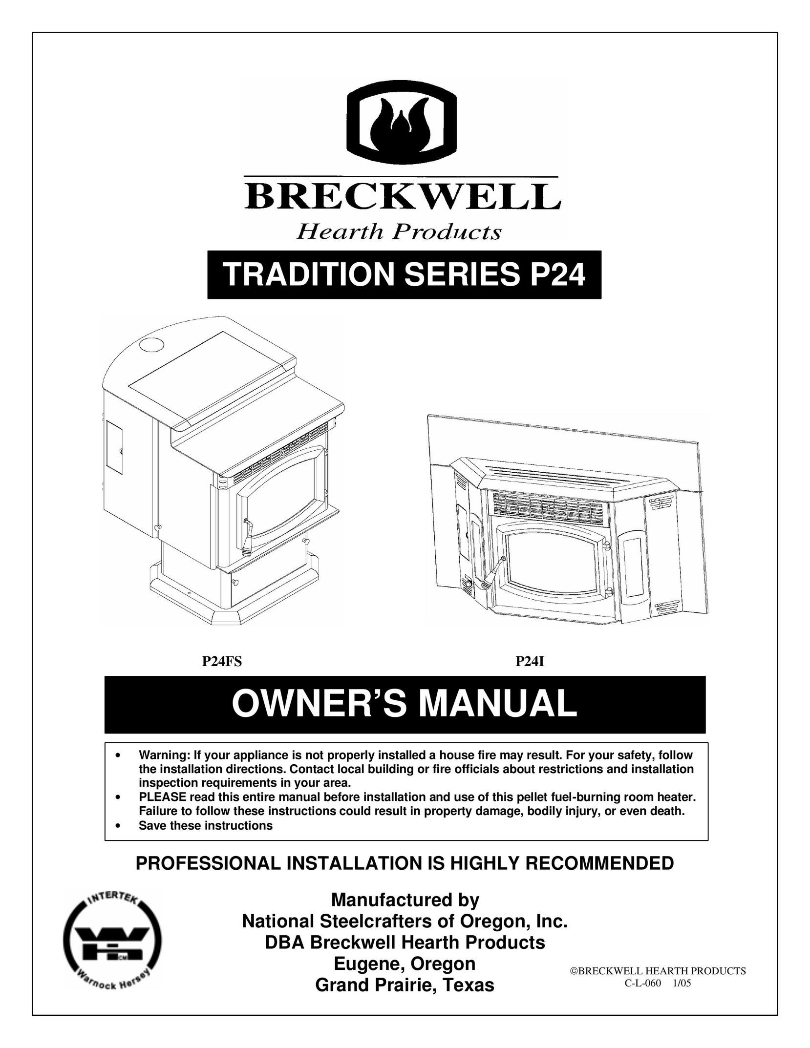 Breckwell P24I Indoor Fireplace User Manual