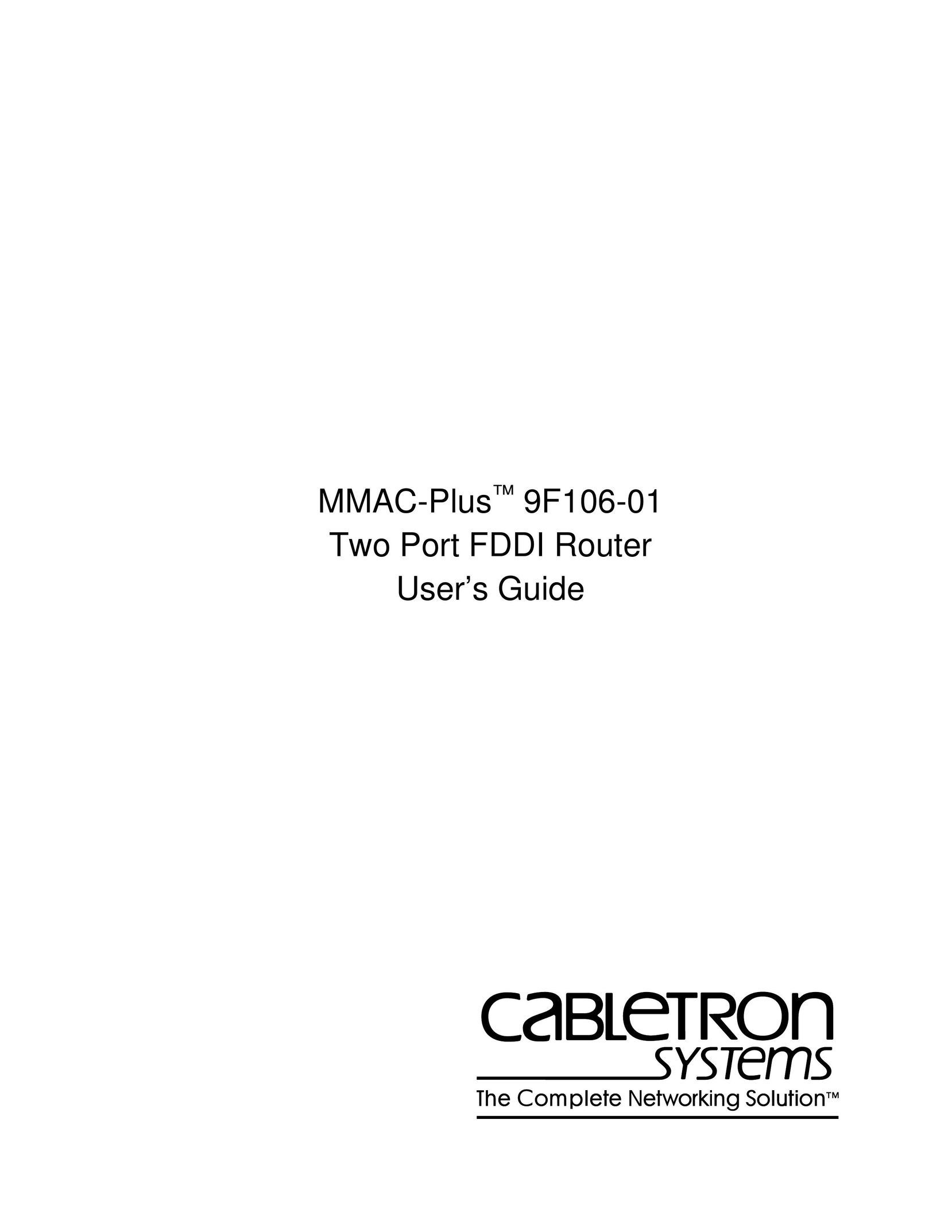 Cabletron Systems 9F106-01 Indoor Fireplace User Manual