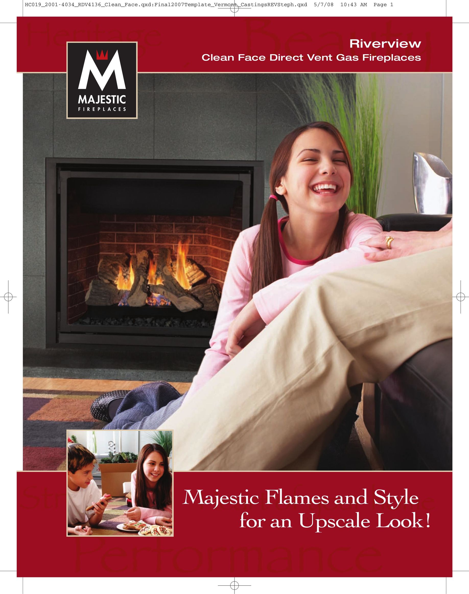 CFM Corporation RDV4136 Indoor Fireplace User Manual