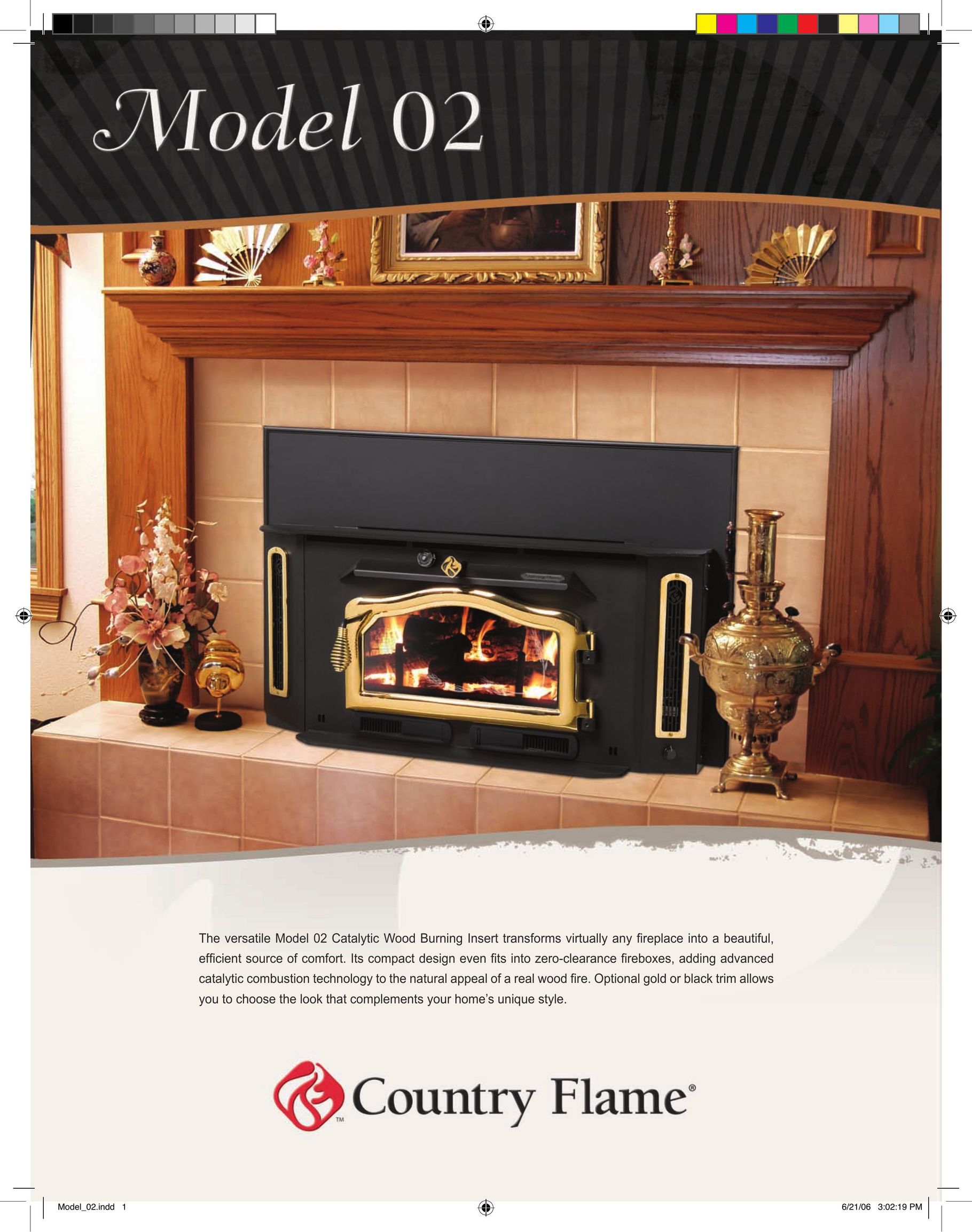 Country Flame O2 Indoor Fireplace User Manual
