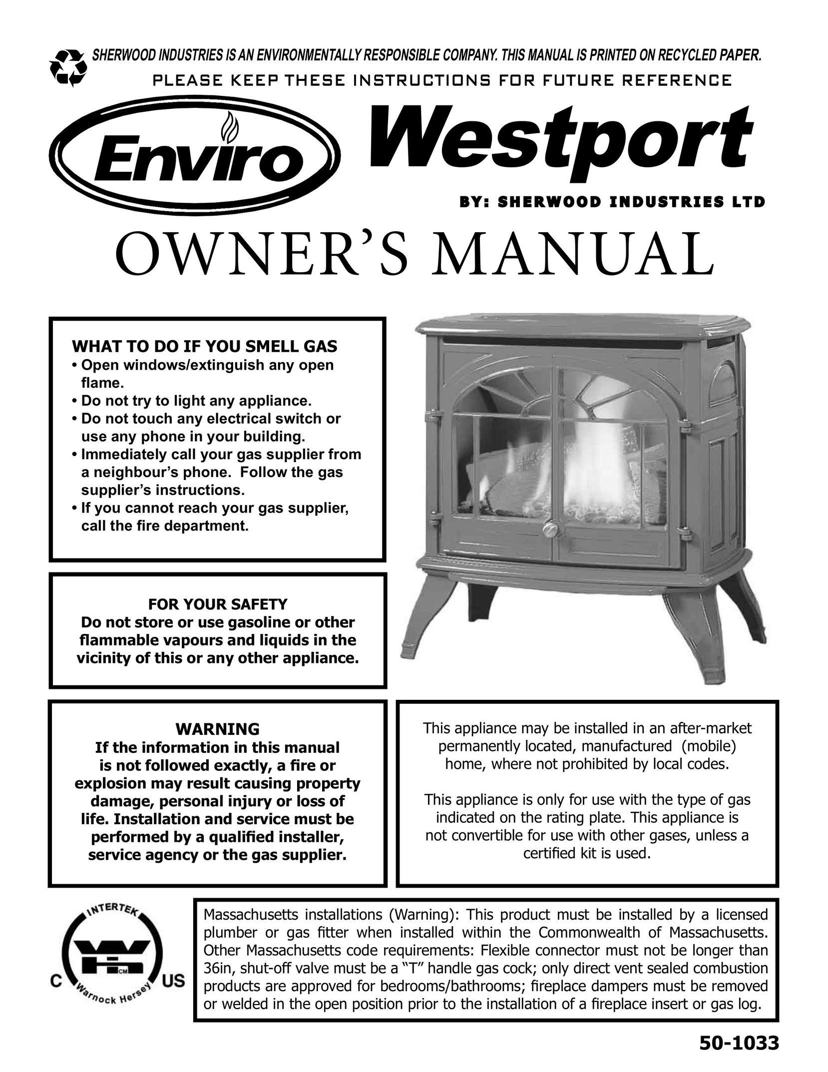 Enviro C-10794 Indoor Fireplace User Manual