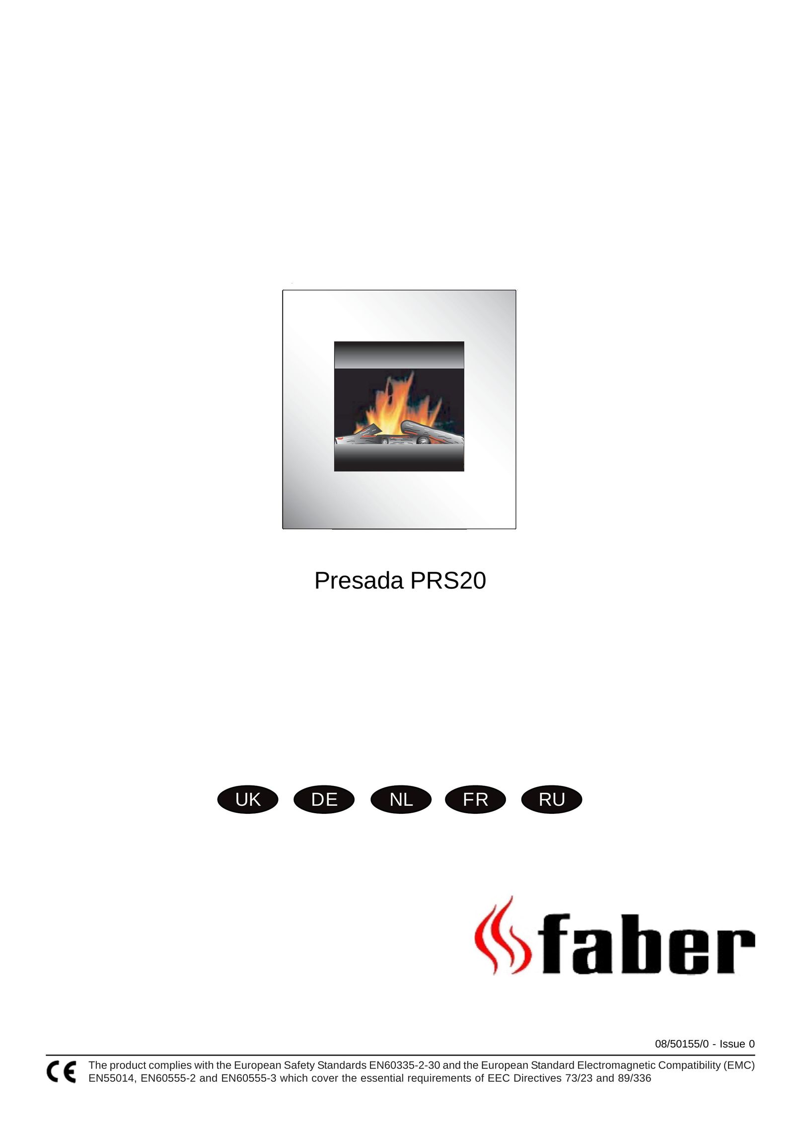 Faber PRS20 Indoor Fireplace User Manual