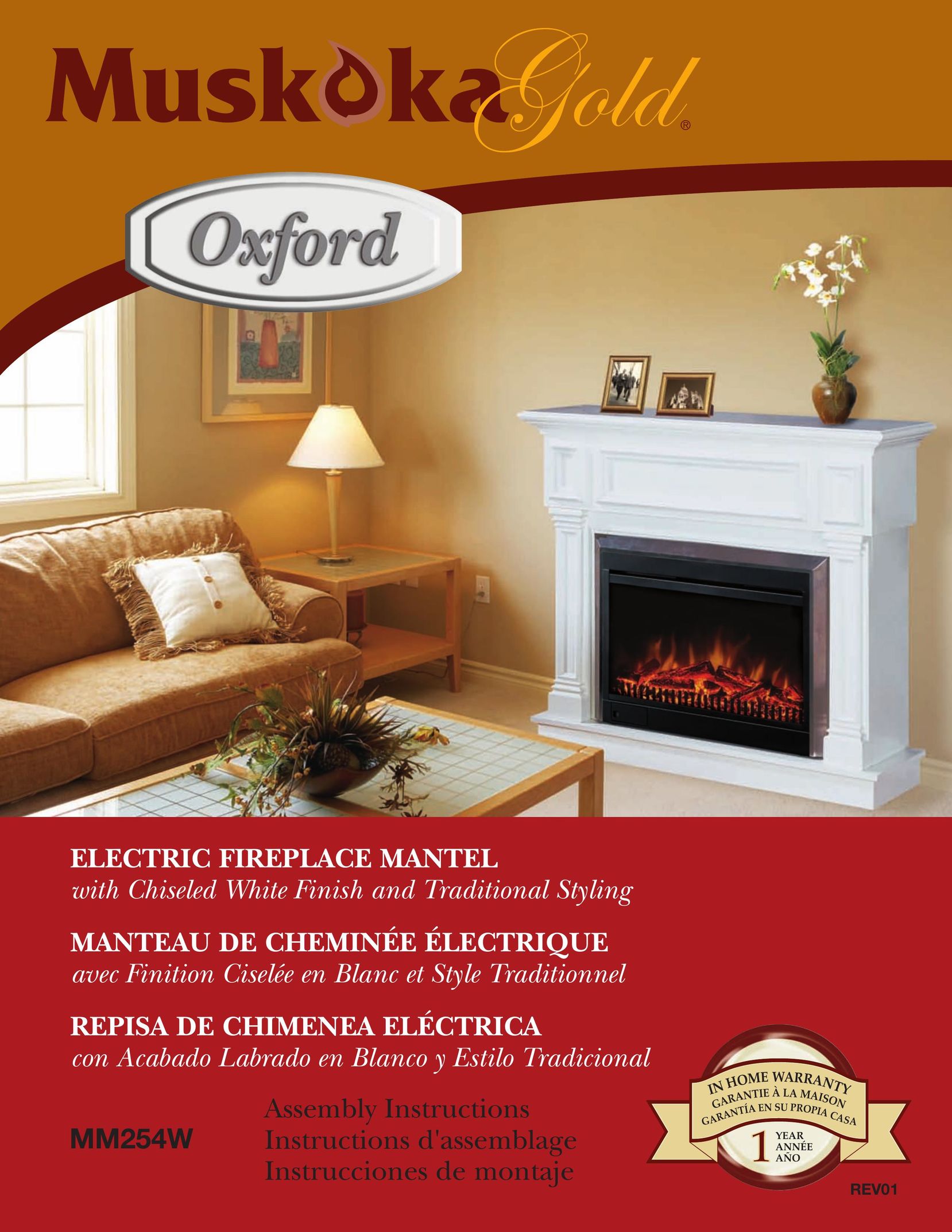 Greenway Home Products MM254W Indoor Fireplace User Manual