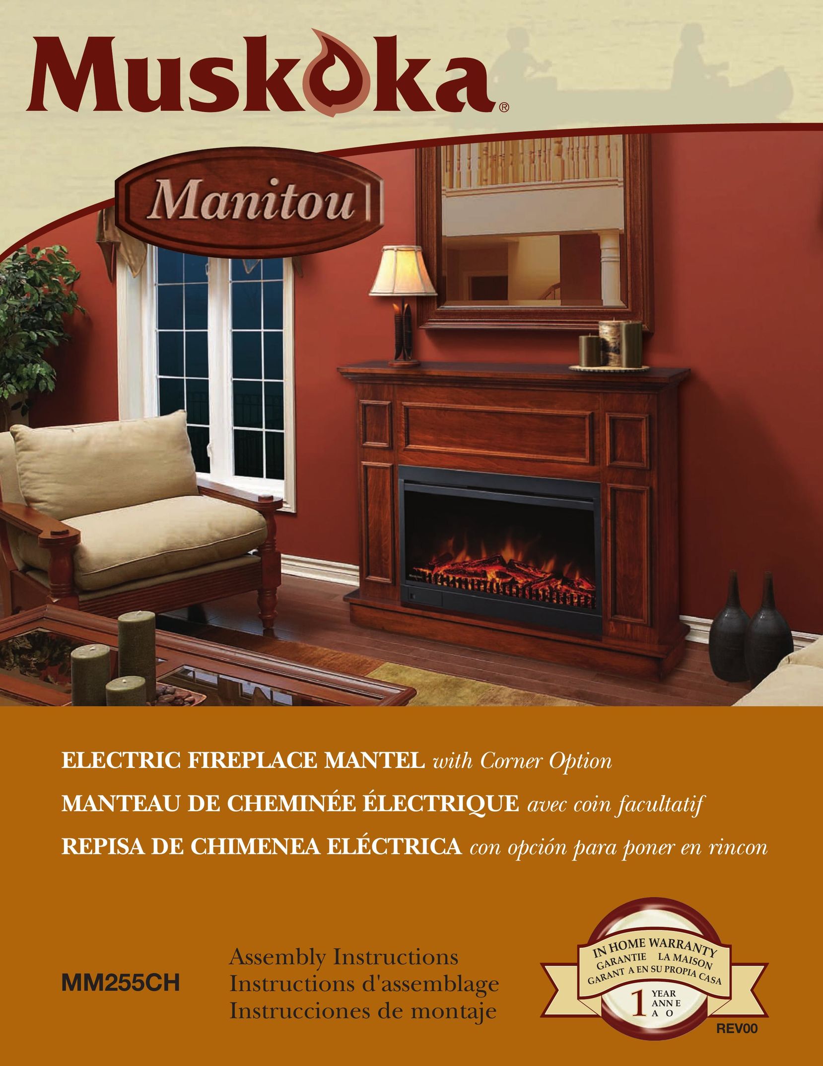 Greenway Home Products MM255CH Indoor Fireplace User Manual